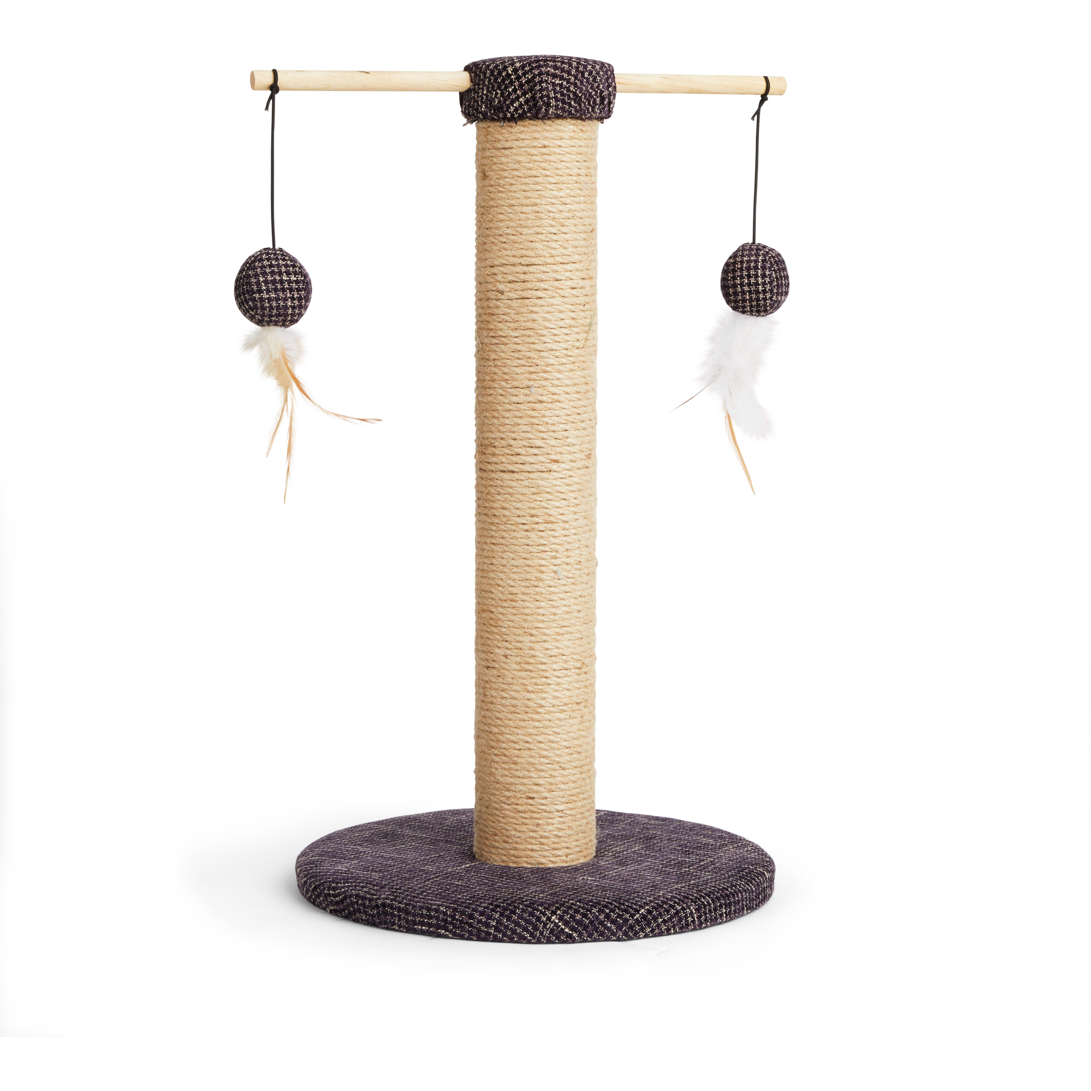 Cat Scratching Post with Toy Ball Playpost Sisal Scratch Pole