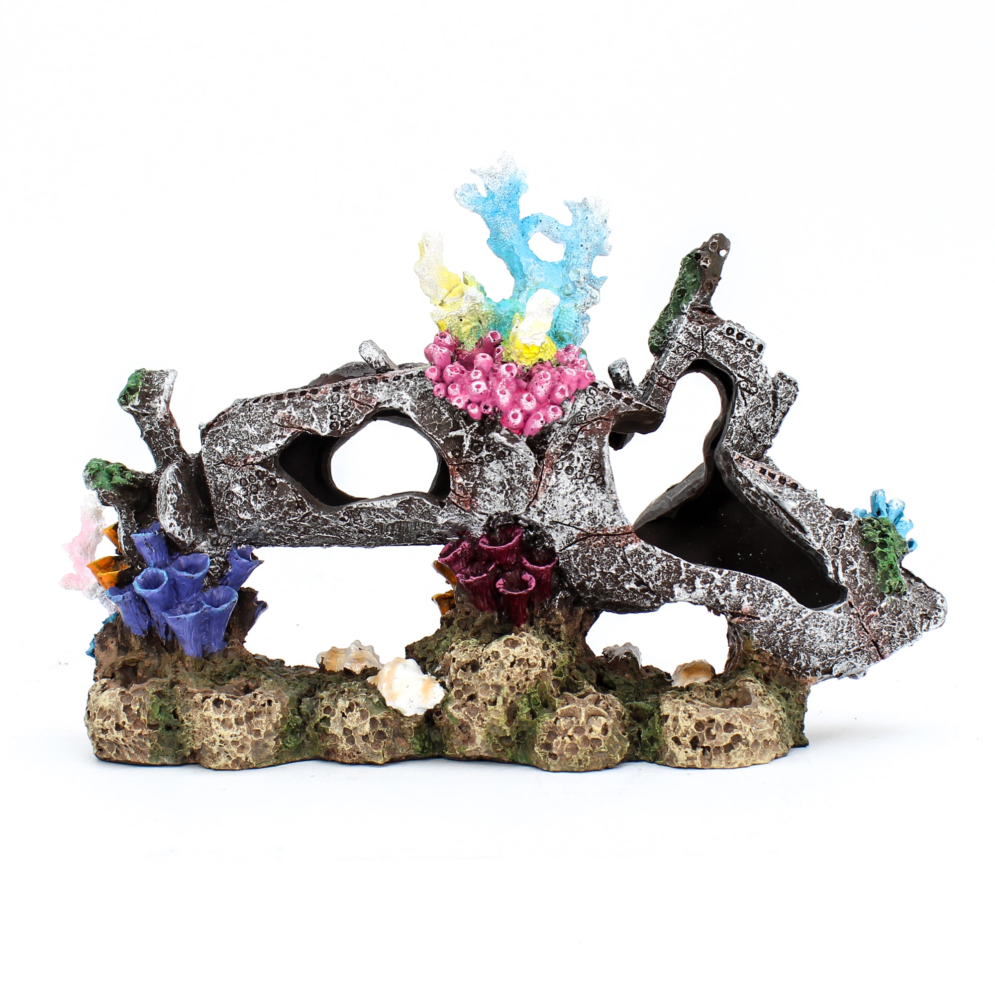 Penn Plax Gray Submarine Coral Scape Aquatic Decor