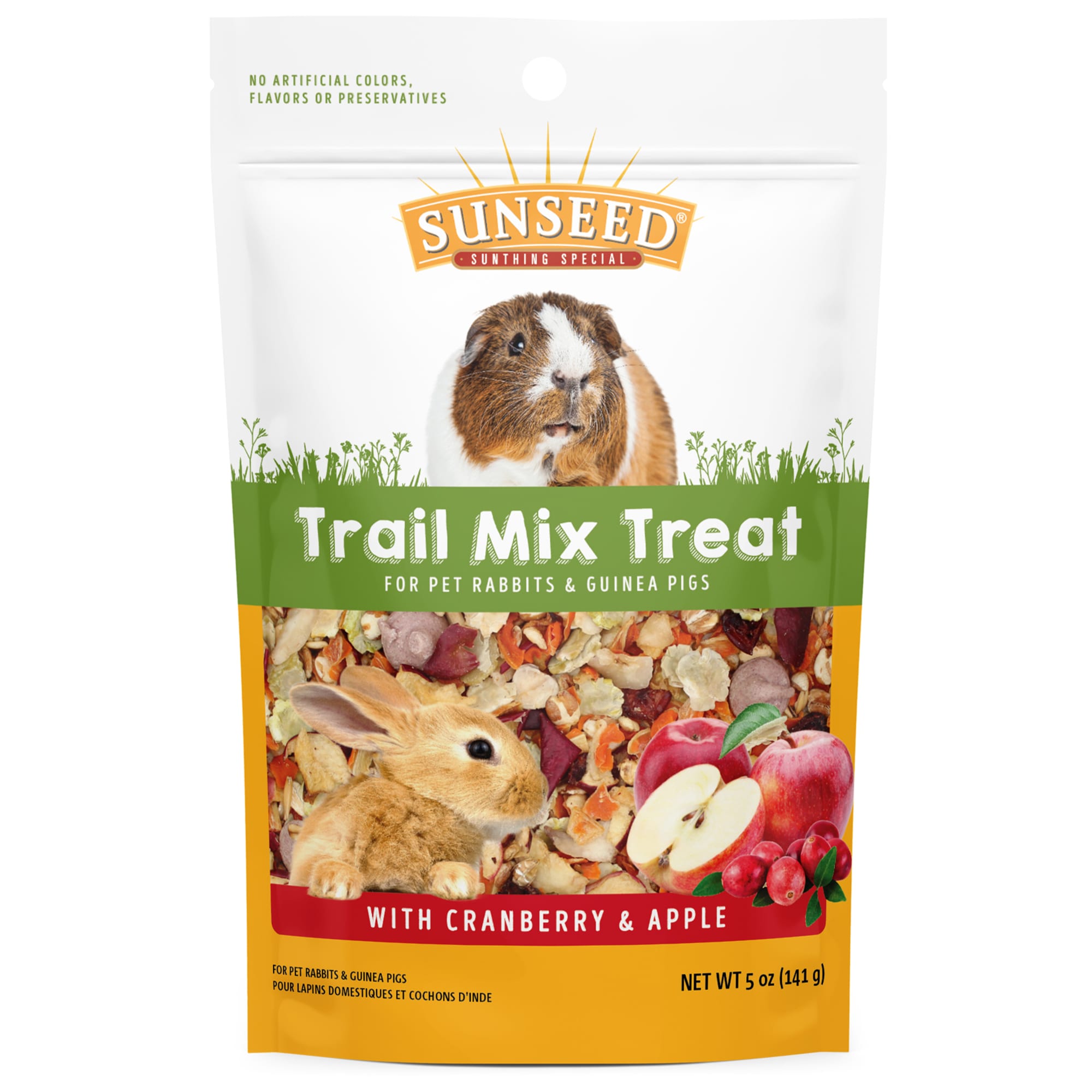 Sun Seed Trail Mix Treat Cranberry Apple for Rabbits Guinea Pigs