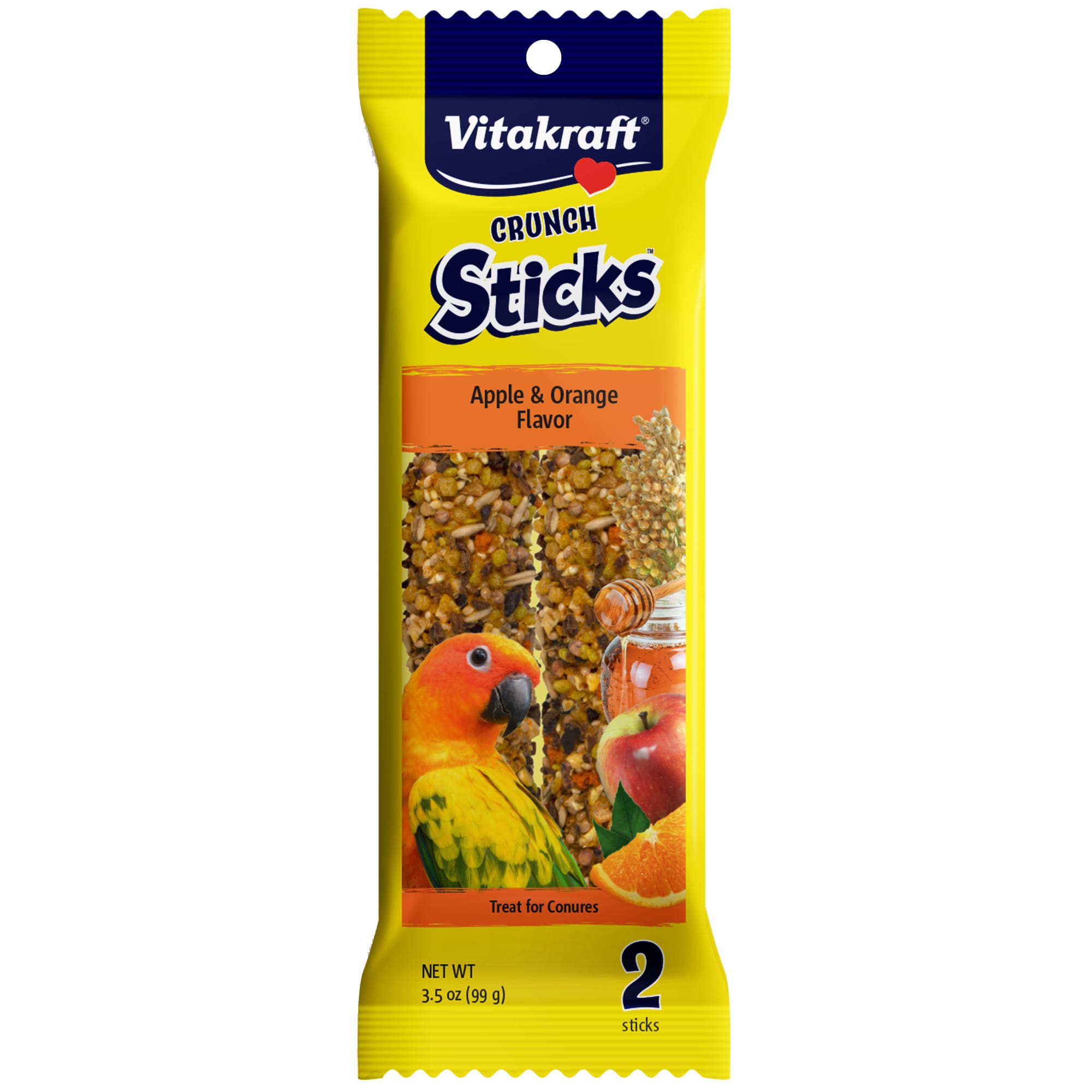 Vitakraft Crunch Sticks Apple & Orange Flavor Treat