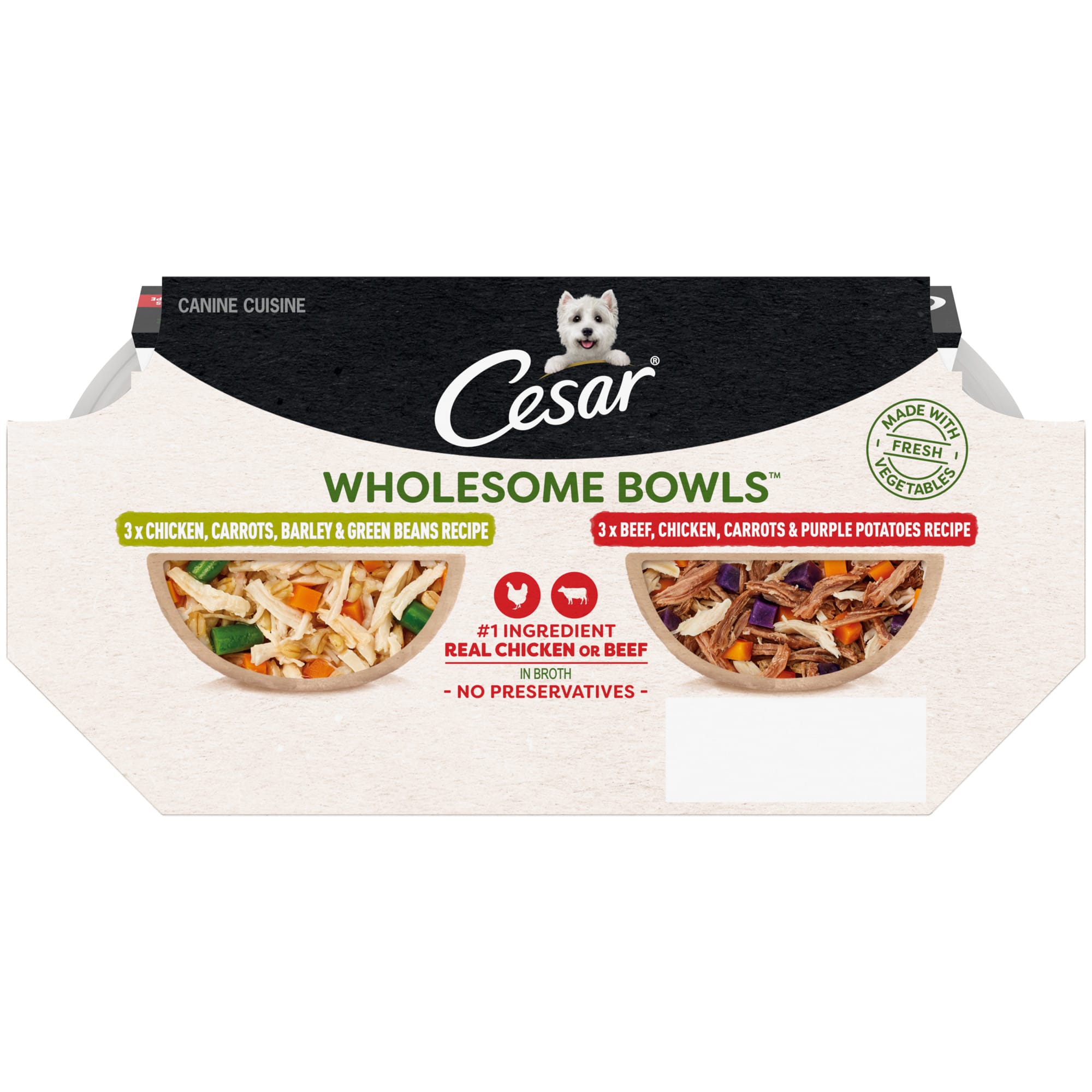 Cesar dog hotsell food serving size