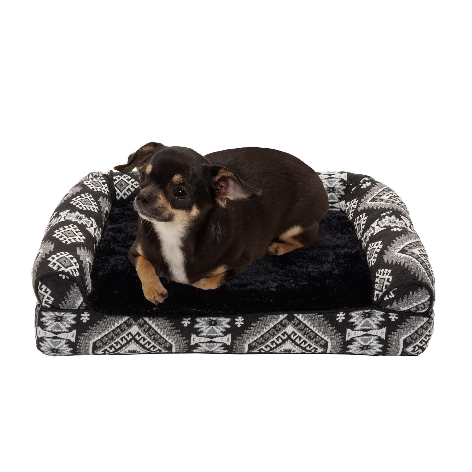 FurHaven Southwest Kilim Orthopedic Sofa Pet Bed, 20" L X 15" W X 5.5
