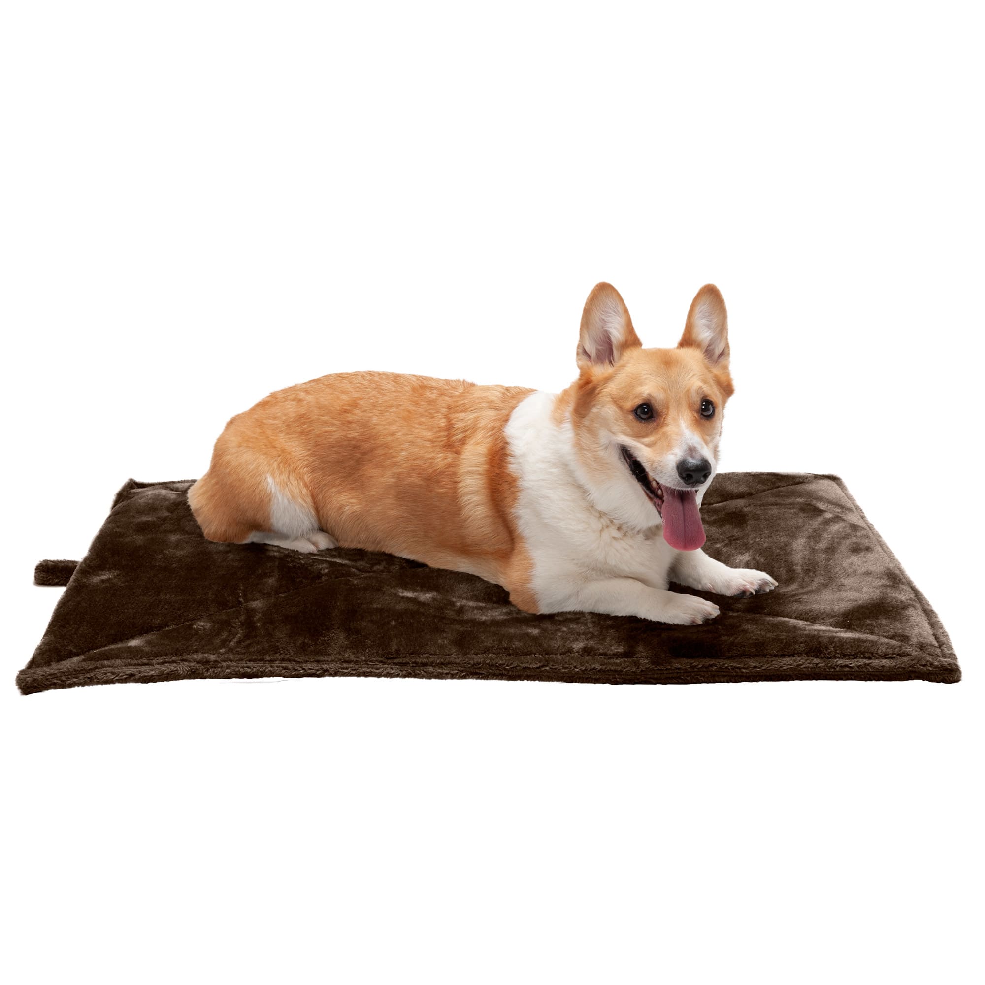FurHaven Espresso ThermaNAP Faux Fur SelfWarming Pet Bed Mat, 36" L X