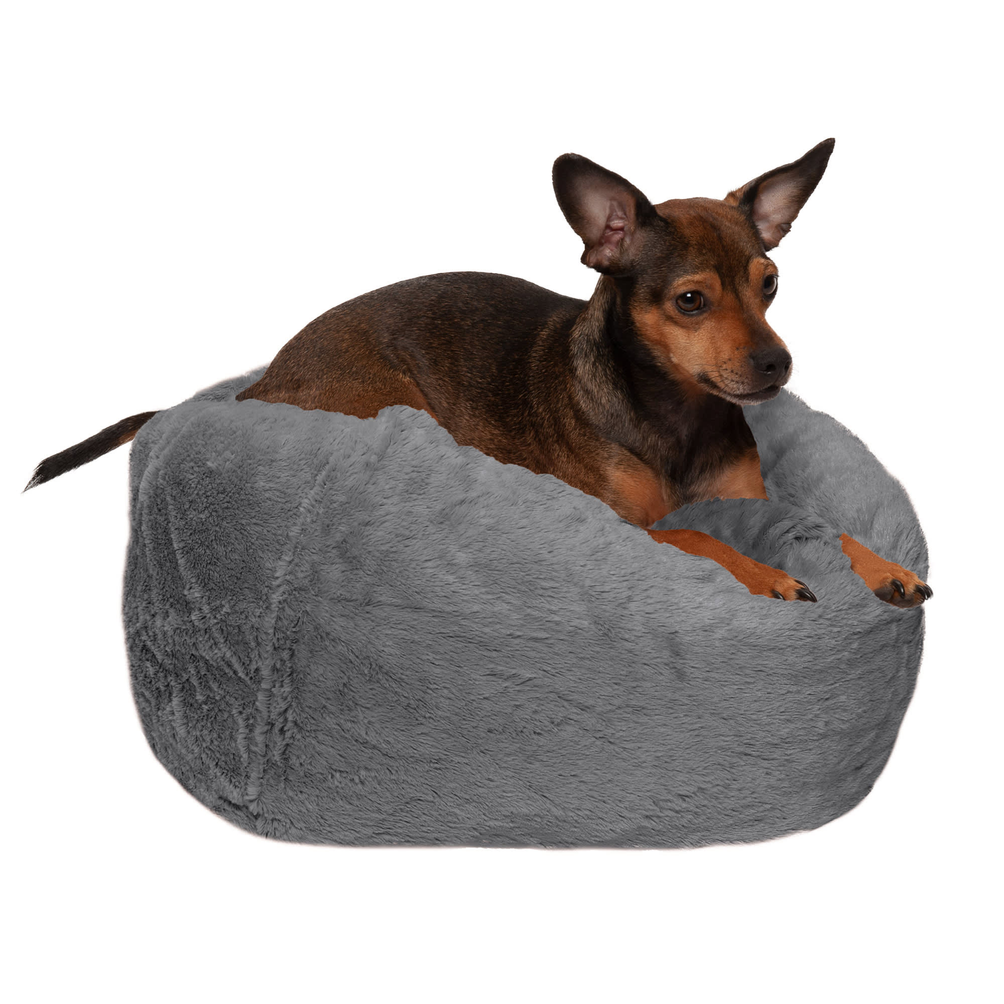 Plush ball dog bed best sale