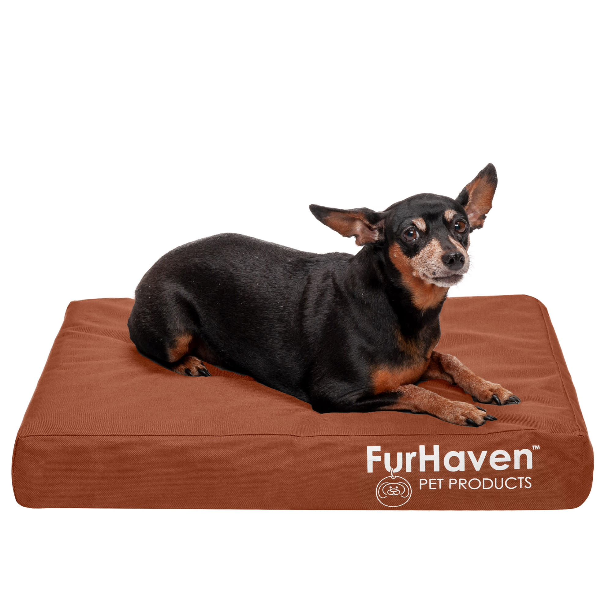 FurHaven Deluxe Orthopedic Pet Bed for Indoor & Outdoor Use