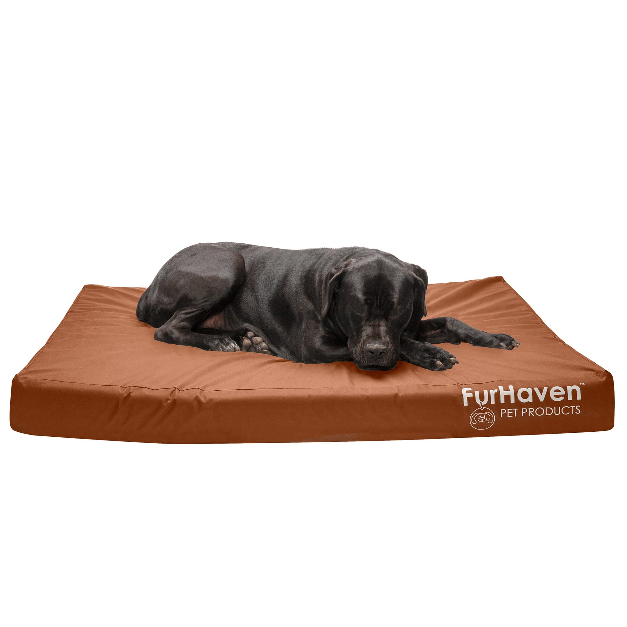 FurHaven Indoor/Outdoor Deluxe Full Support Pet Bed, 53" L X 40" W X 5