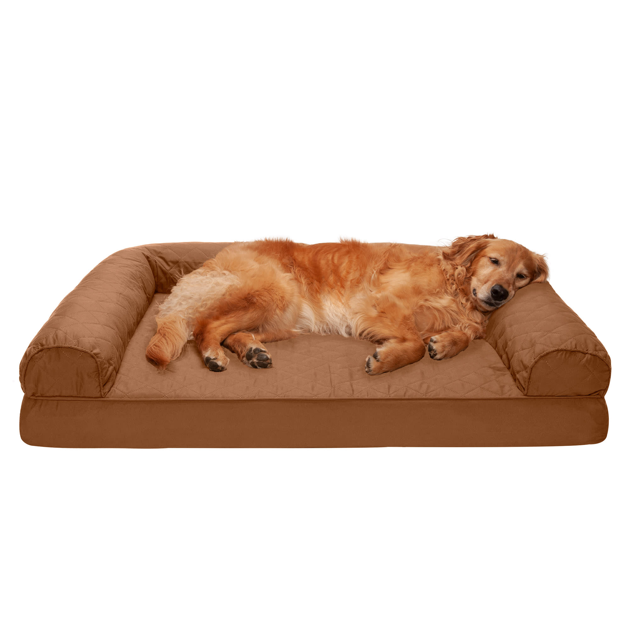 FurHaven Quilted Full Support Sofa Pet Bed, 40