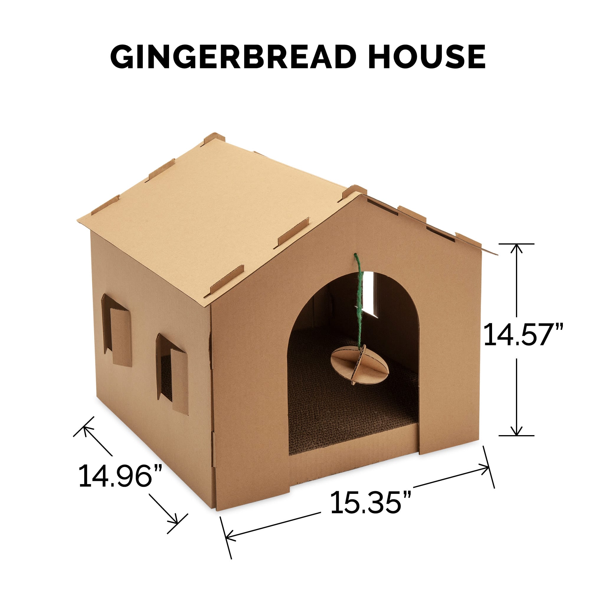 Gingerbread house hotsell cat scratcher