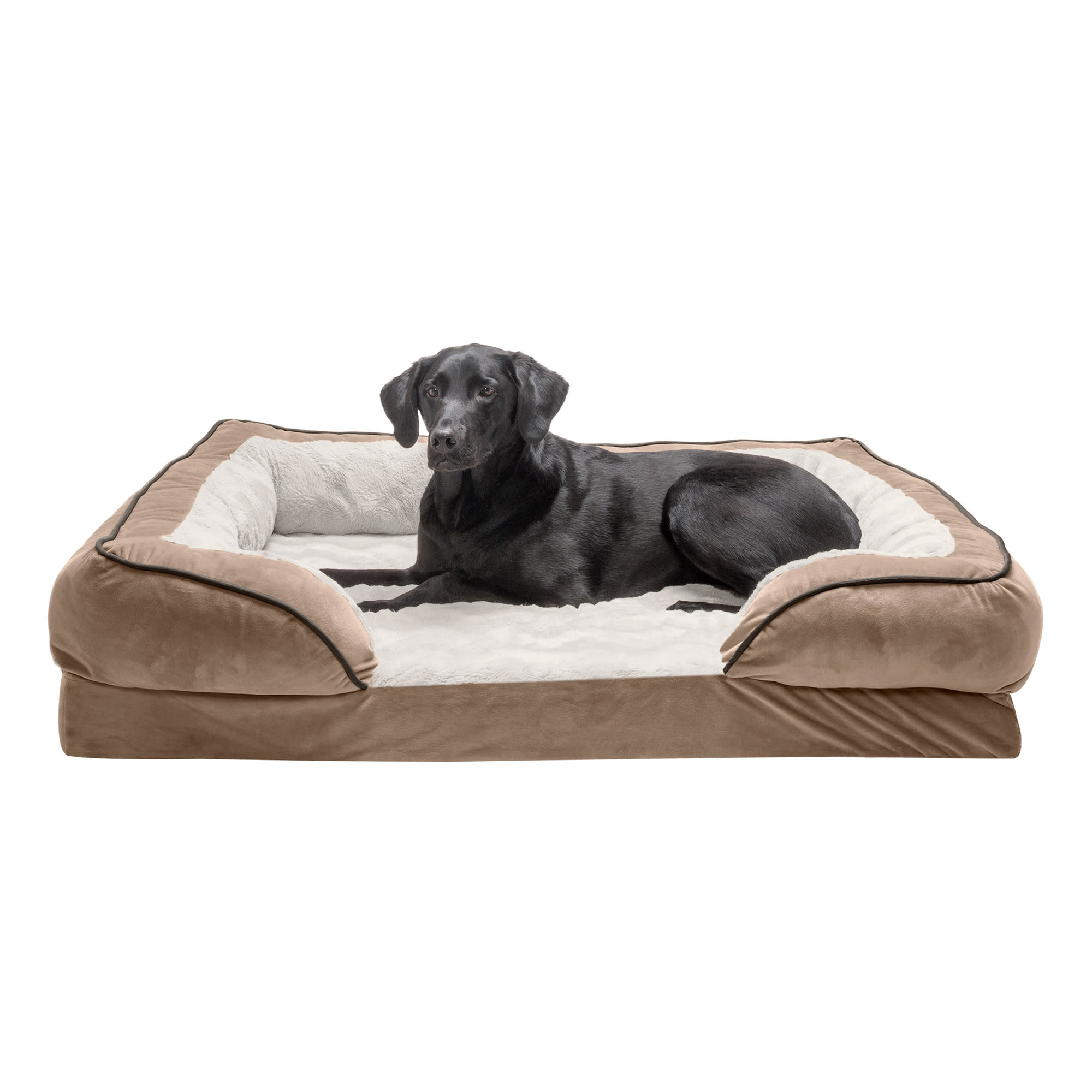 Furhaven comfy couch orthopedic store sofa dog & cat bed