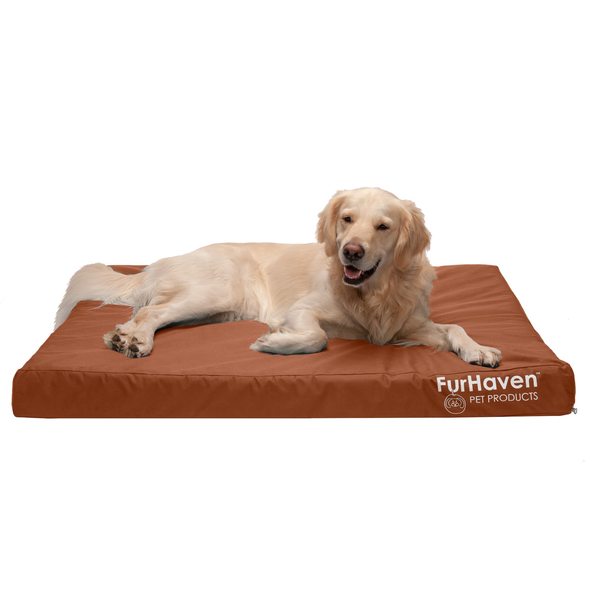 FurHaven Indoor/Outdoor Deluxe Full Support Pet Bed, 40" L X 32" W X 4