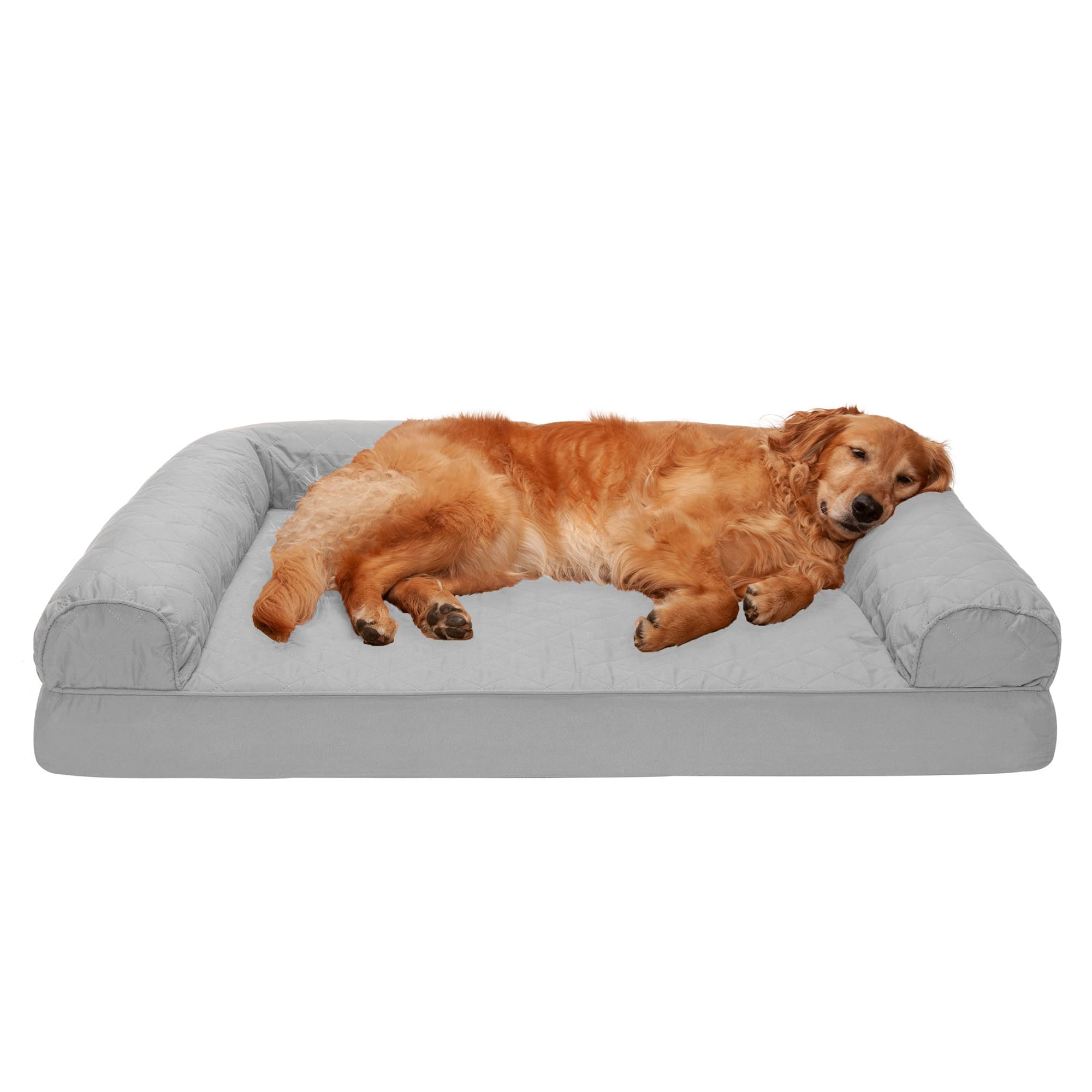 FurHaven Quilted Full Support Sofa Pet Bed, 40