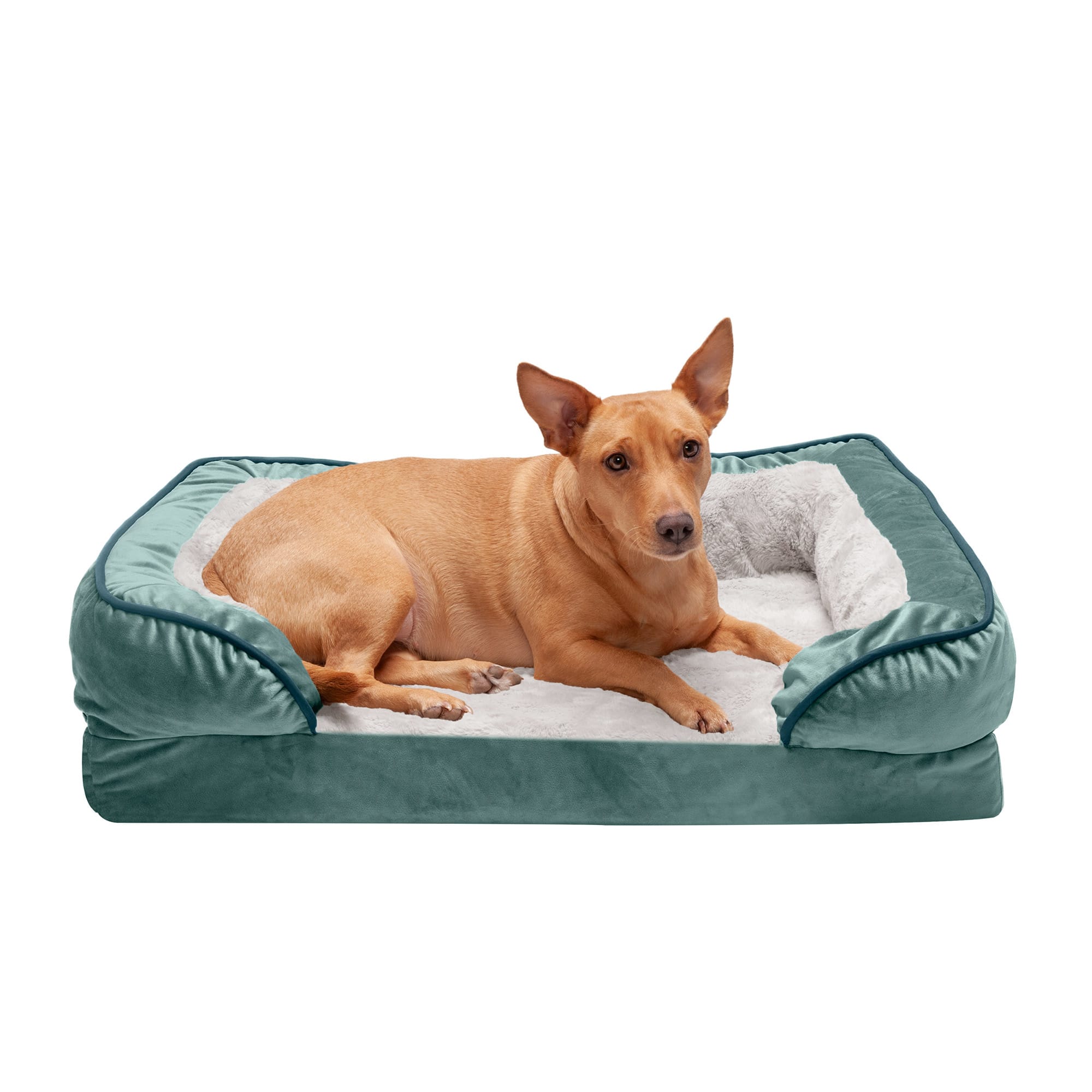 FurHaven Velvet Waves Perfect Comfort Orthopedic Sofa Bed for Dogs, 30