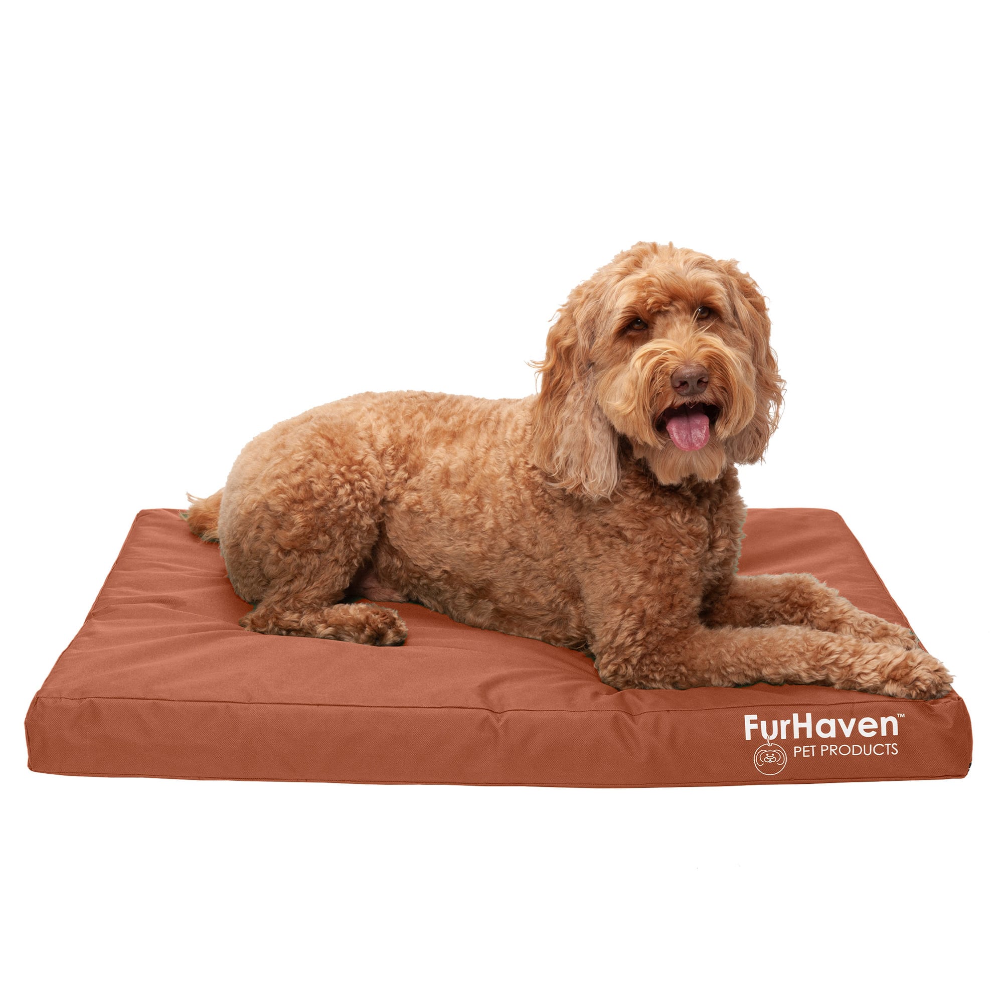 FurHaven Indoor/Outdoor Deluxe Full Support Pet Bed, 36" L X 27" W X 3
