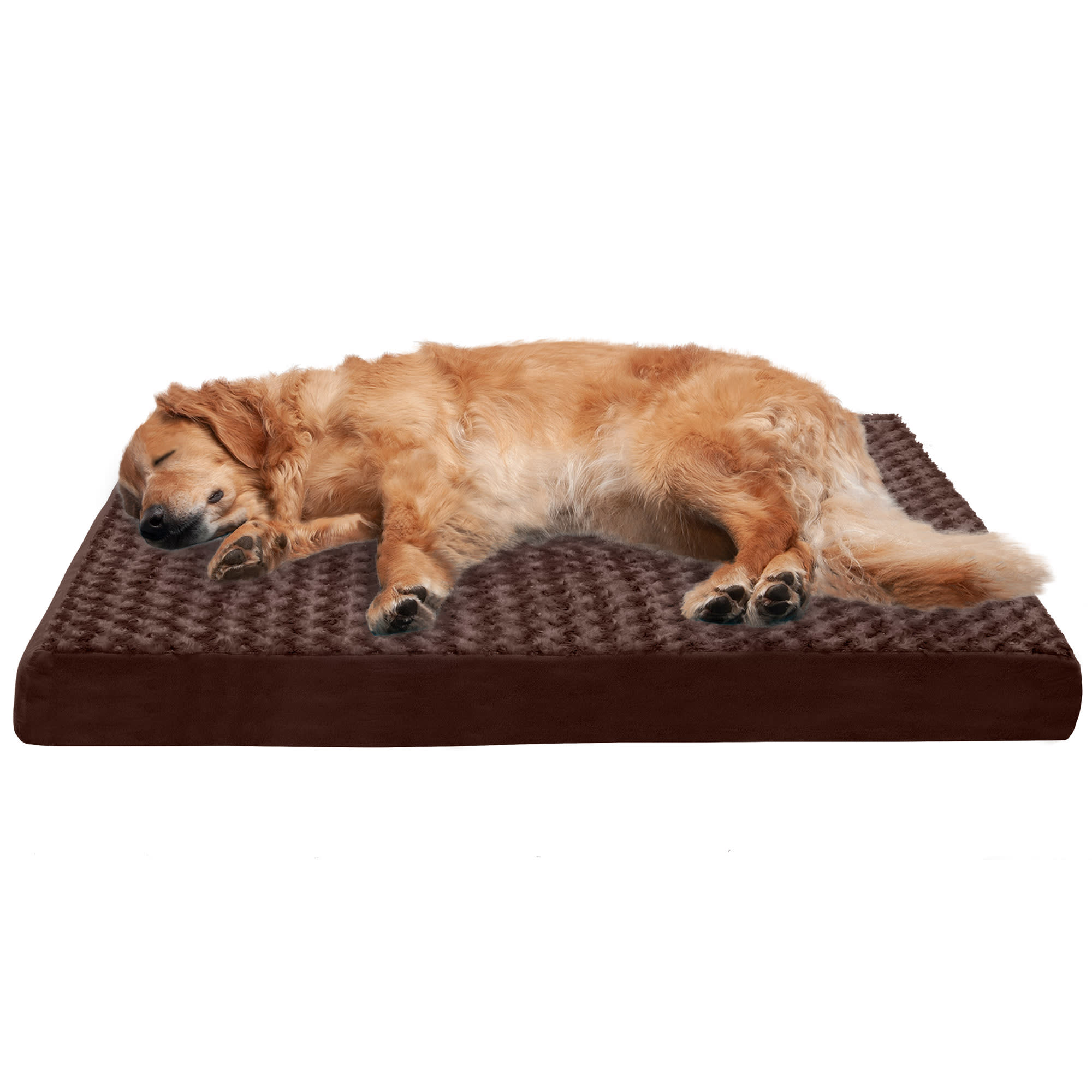 FurHaven Ultra Plush Deluxe Orthopedic Pet Bed, 40" L X 32" W X 4" H