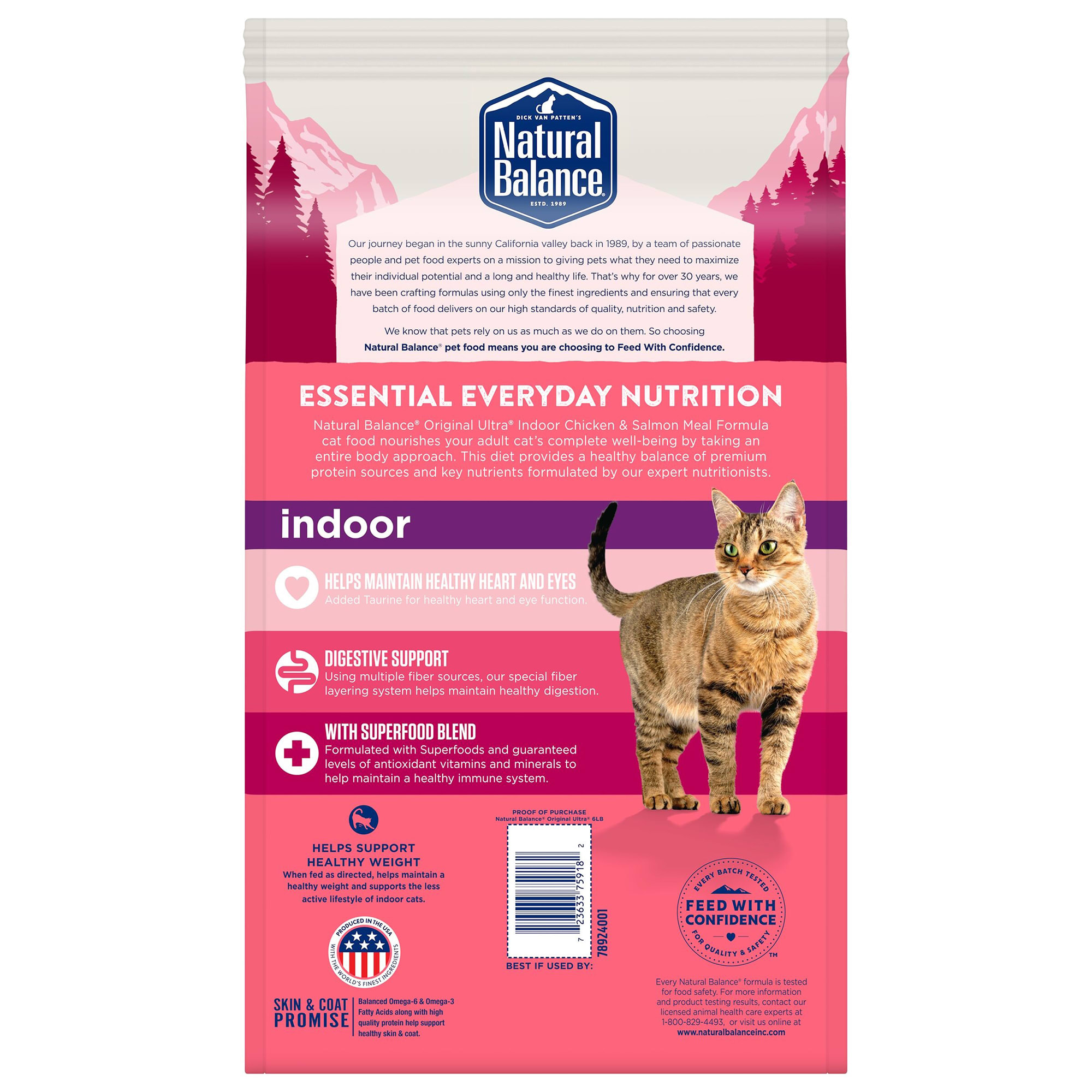 Natural Balance Original Ultra Chicken Meal & Salmon Meal Formula Dry Cat  Food, 15 lbs.