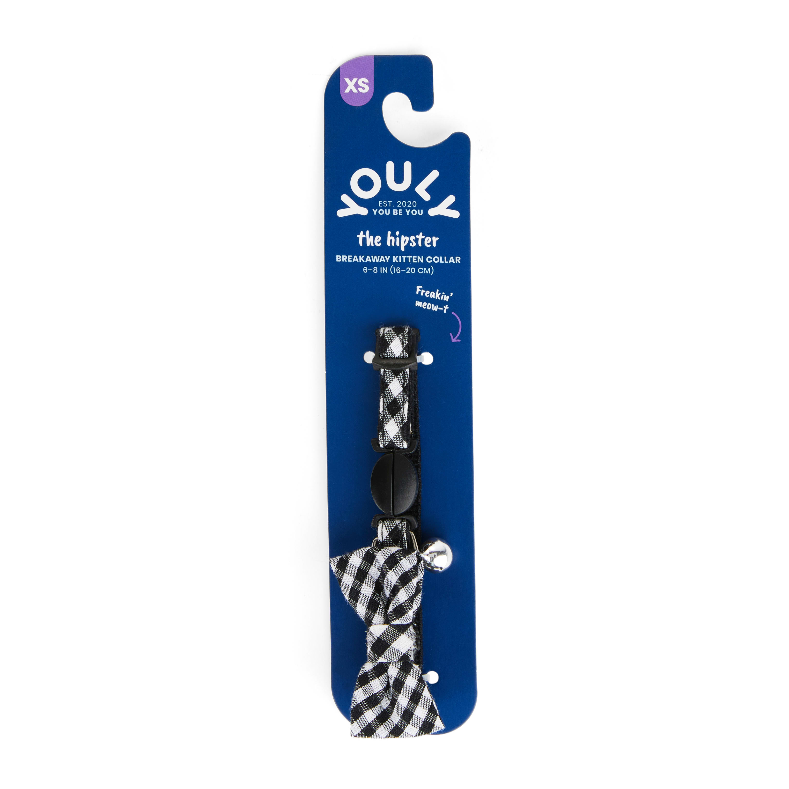 YOULY Black Gingham Bow Tie Kitten Collar Petco