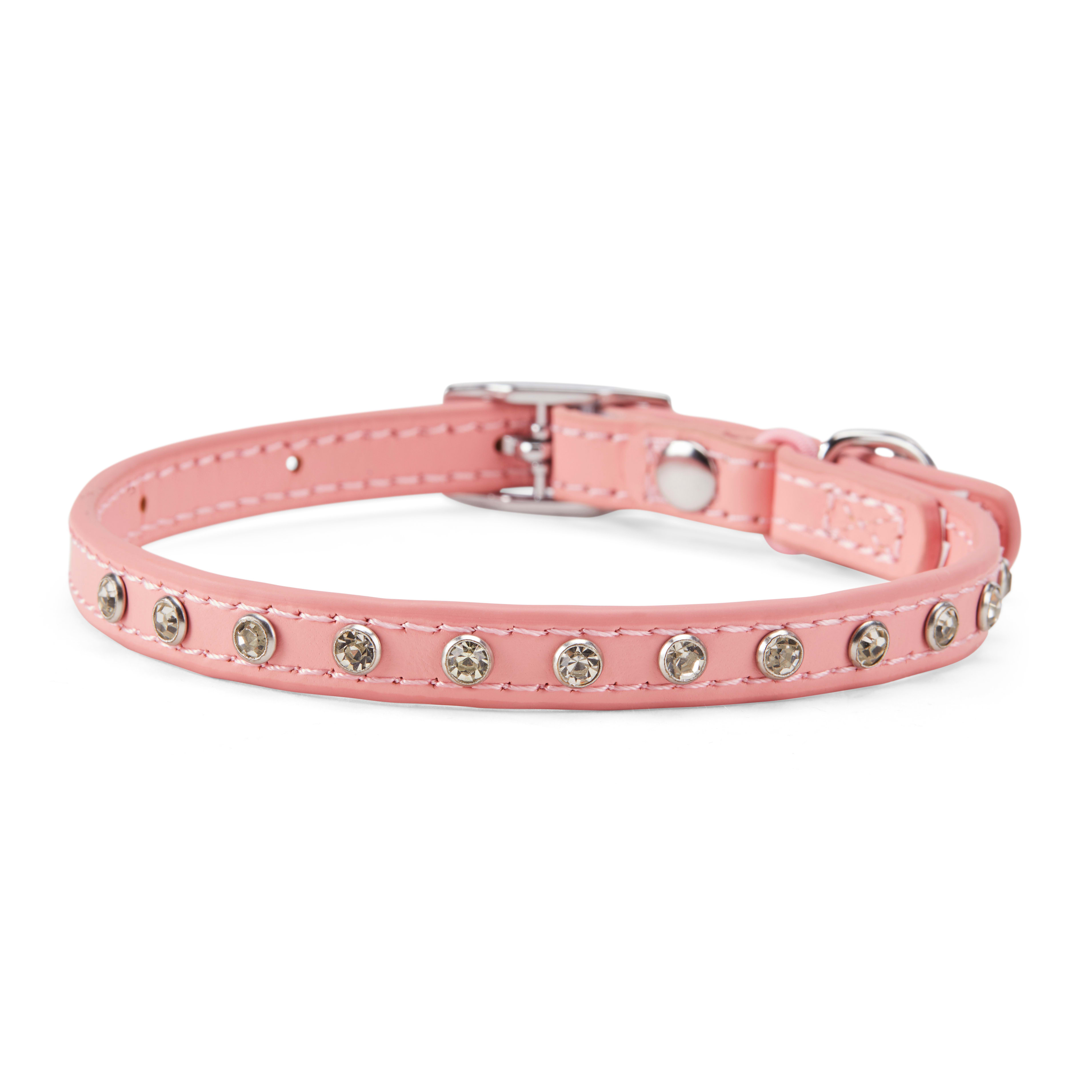 Pet Supplies : Necoichi Kiku Ribbon Bow Tie Cat Collar (Pink) 