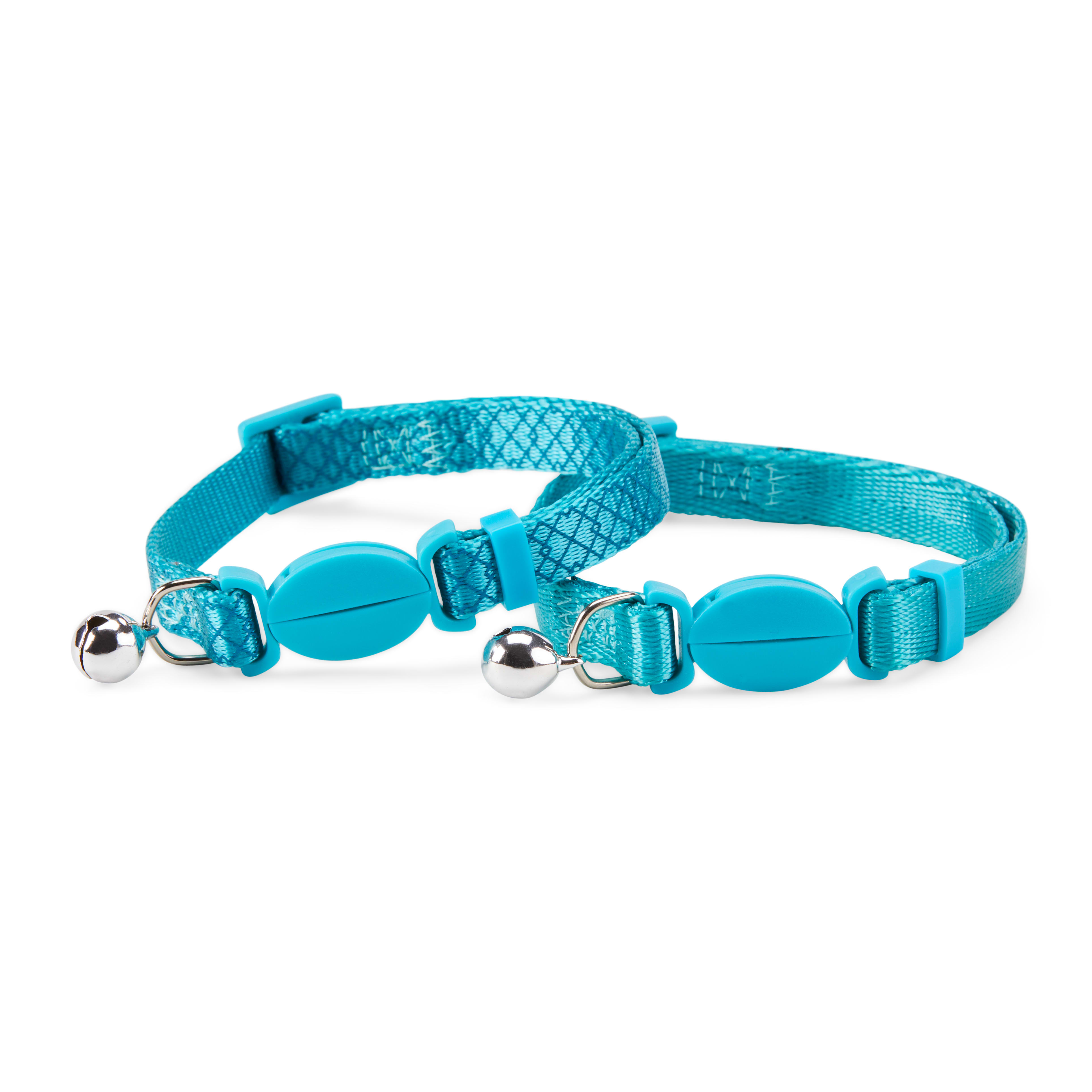 YOULY Turquoise Breakaway Cat Collars Pack of 2 Petco