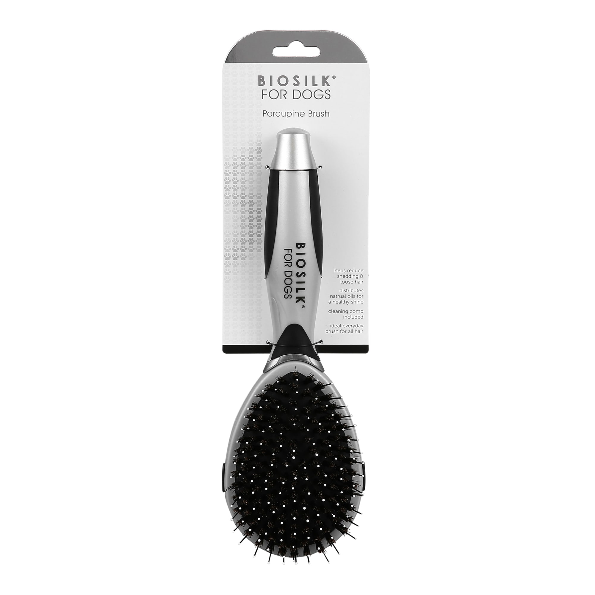 Biosilk New & Improved Porcupine Pin Brush for Dogs