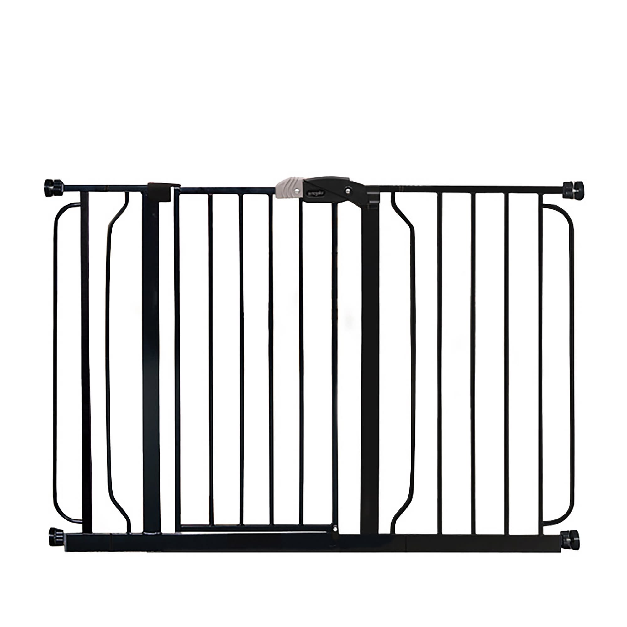 Regalo Extra Wide Easy Step Metal Walk Through Baby Gate - Black