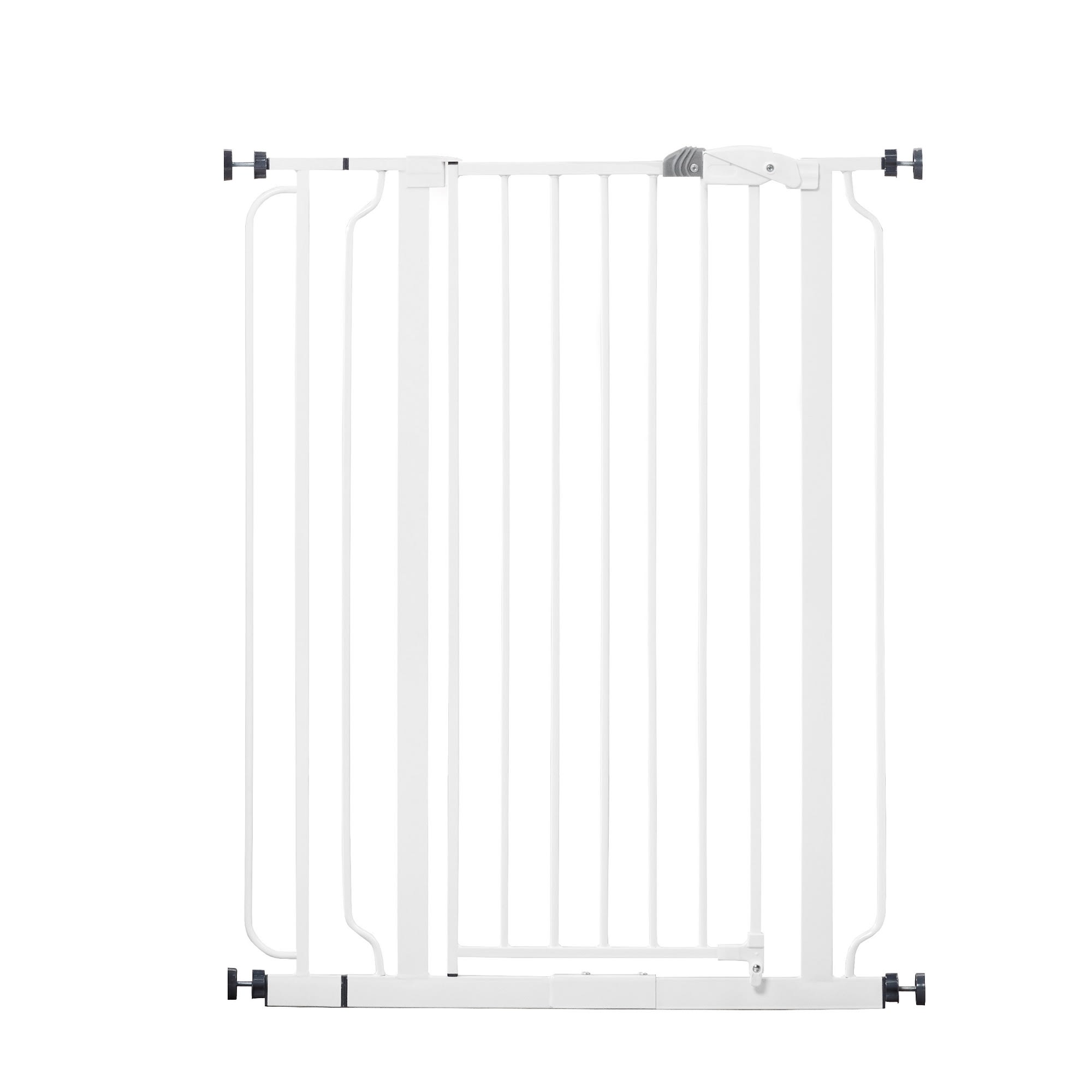 Regalo Extra Tall Easy Step Metal Walk Through Baby Gate - White