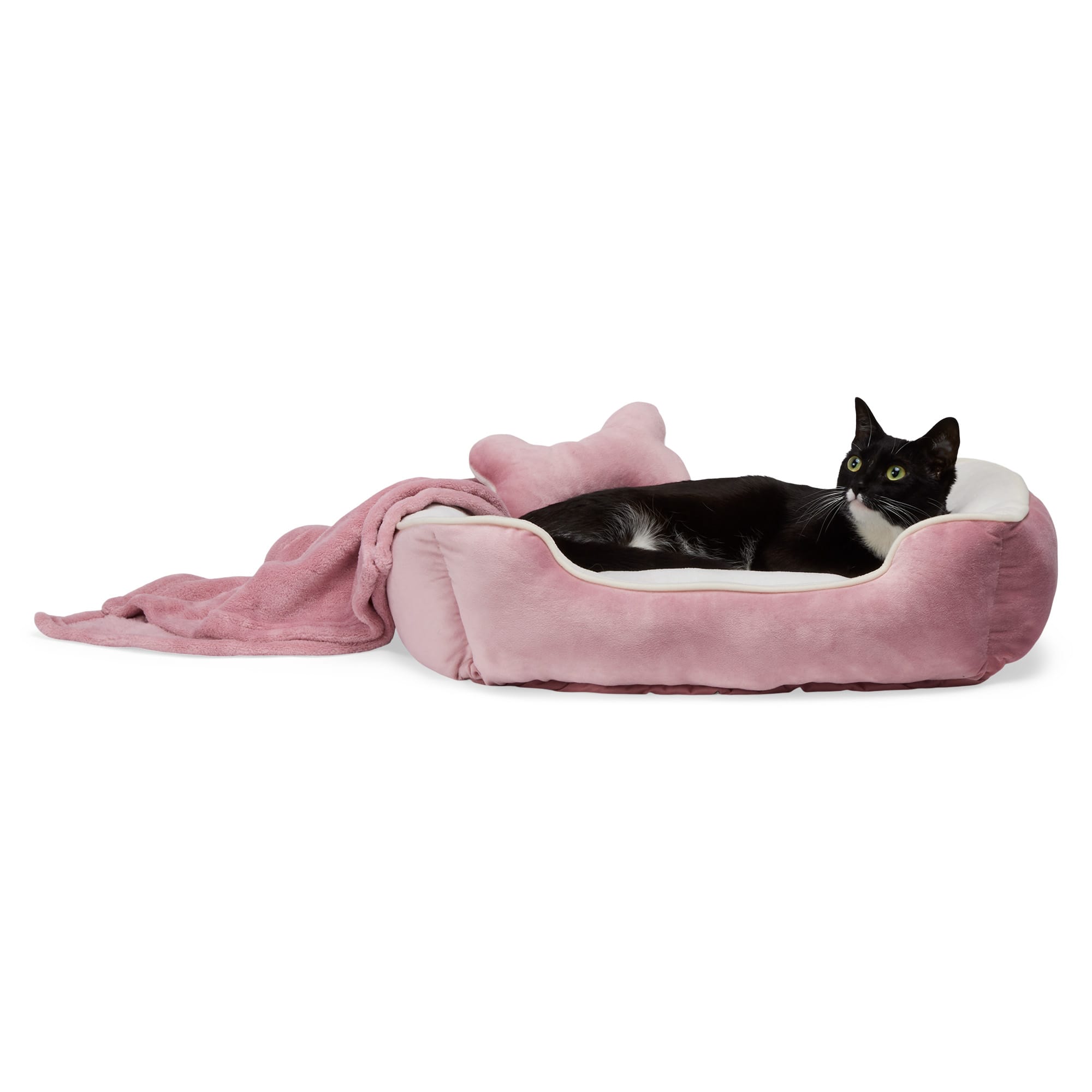 Pink on sale pet bed