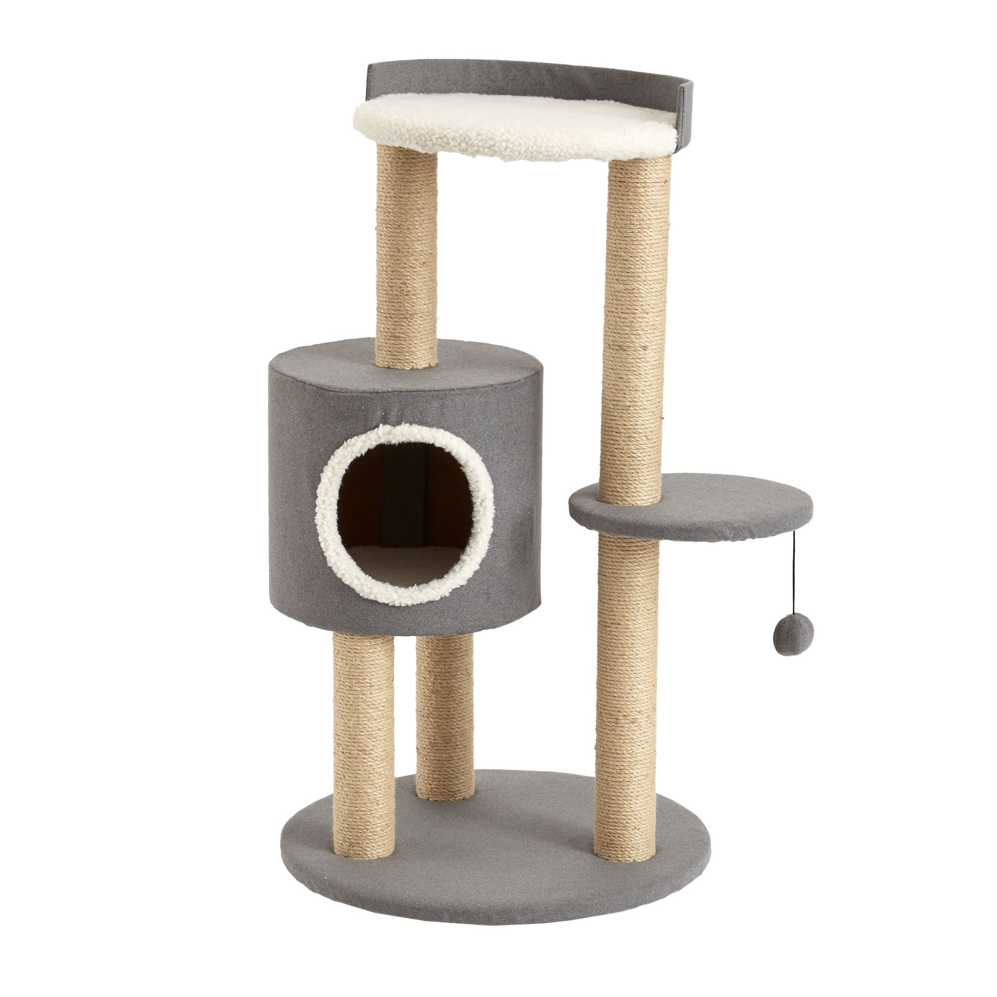 Two by Two Oak Cat Tree 21.3 L X 21.3 W X 39.4 H