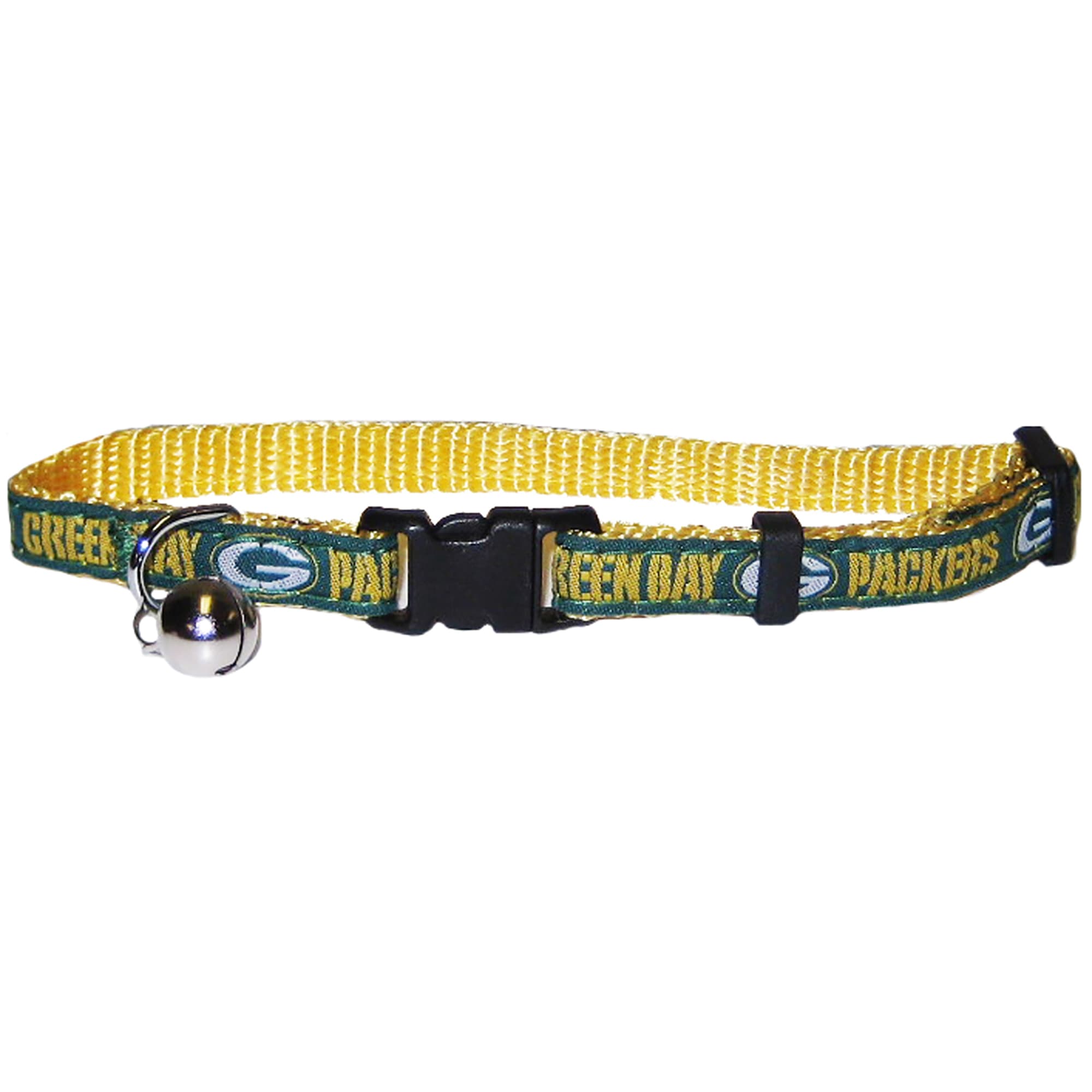 Green Bay Packers dog collar adjustable buckle collar football 1 wide