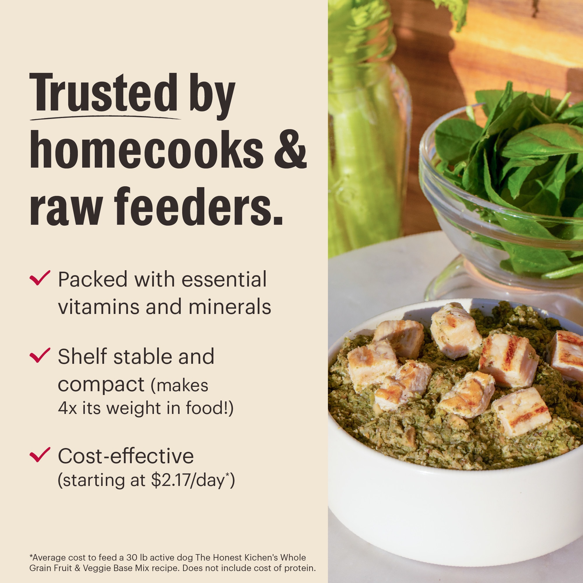 The Honest Kitchen Wholemade Grain Free Veggie, Nut & Seed Base