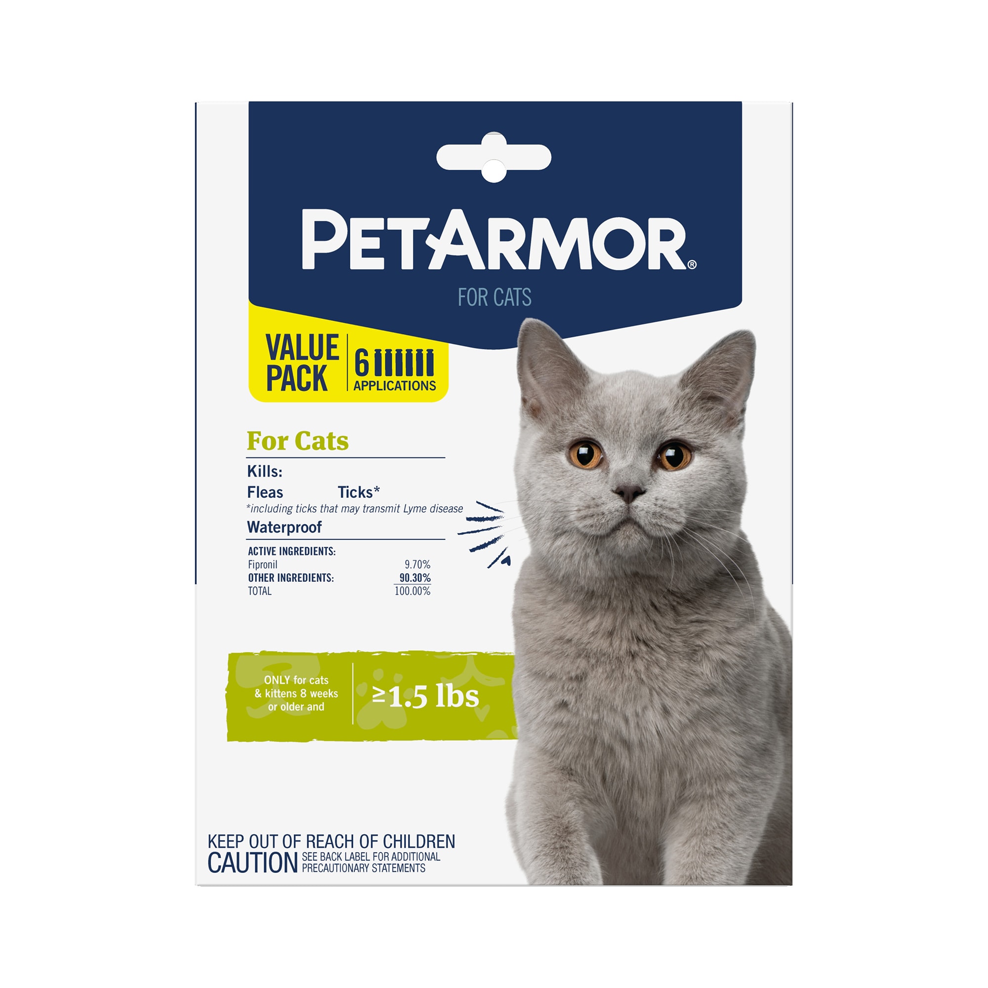 CapAction Fast Acting Flea Treatment for Cats 6 Count from Petco