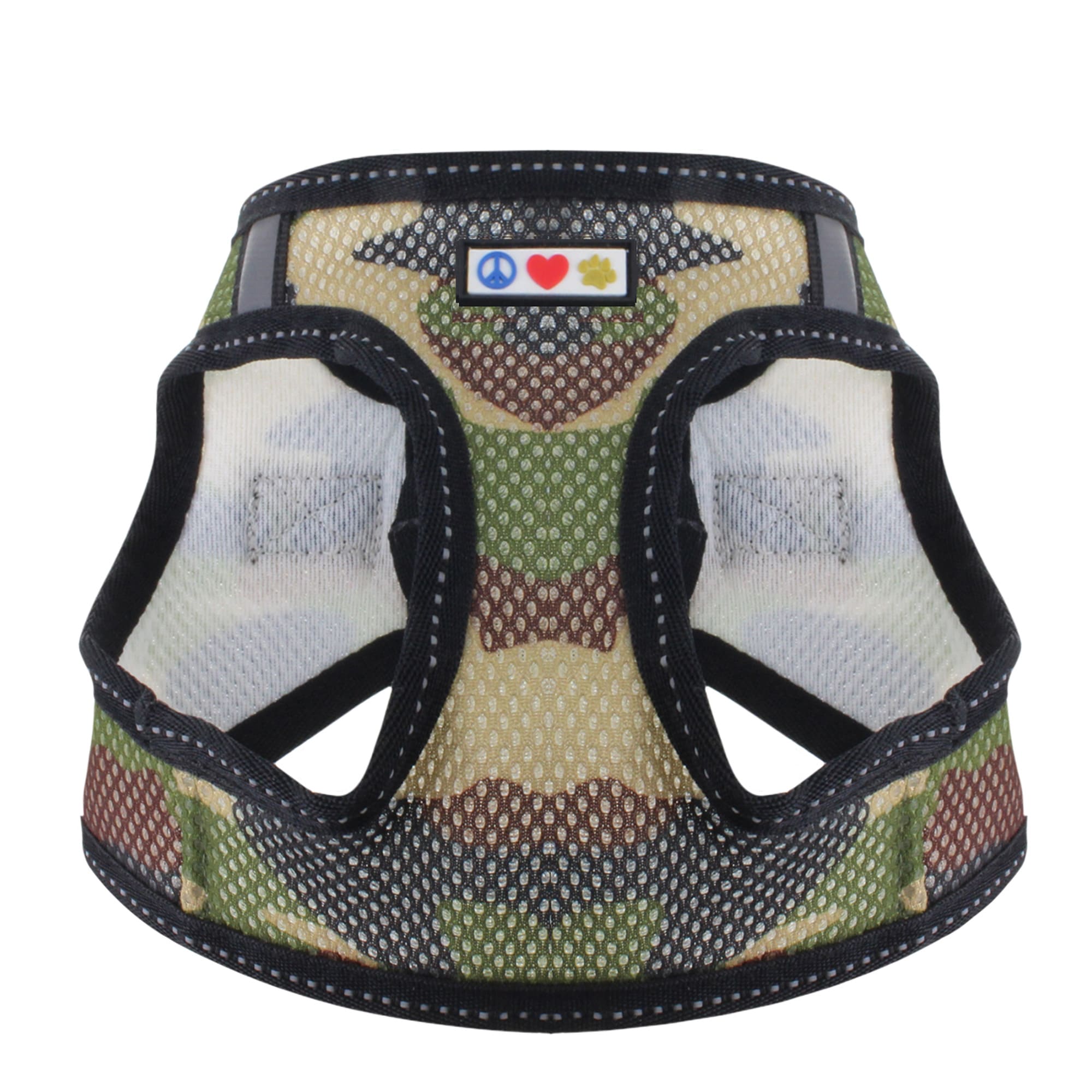 Pawtitas Camouflage Green Reflective Dog Harness, XX-Small | Petco