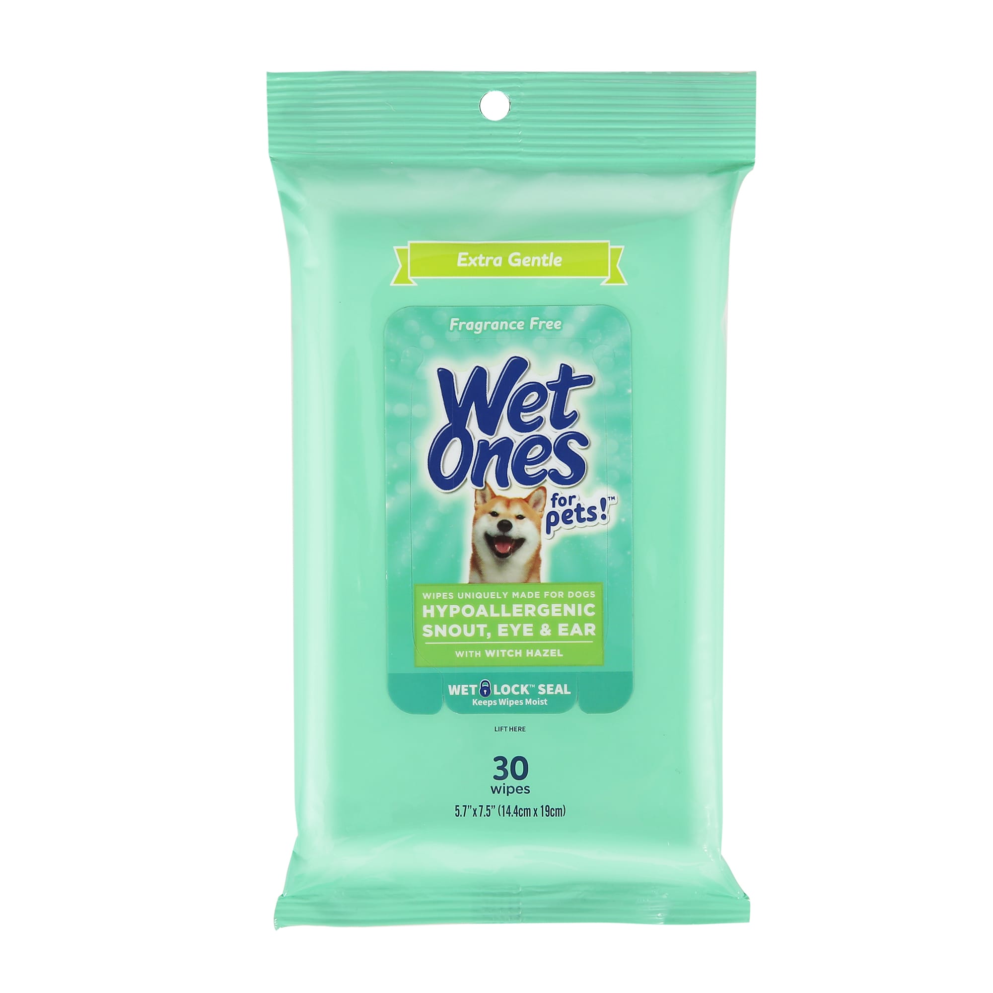 Wet Ones For Pets Extra Gentle Hypoallergenic Dog Wipes With Witch Hazel For Snout Eye Ear And Wet Lock Seal Count Of 30 Petco