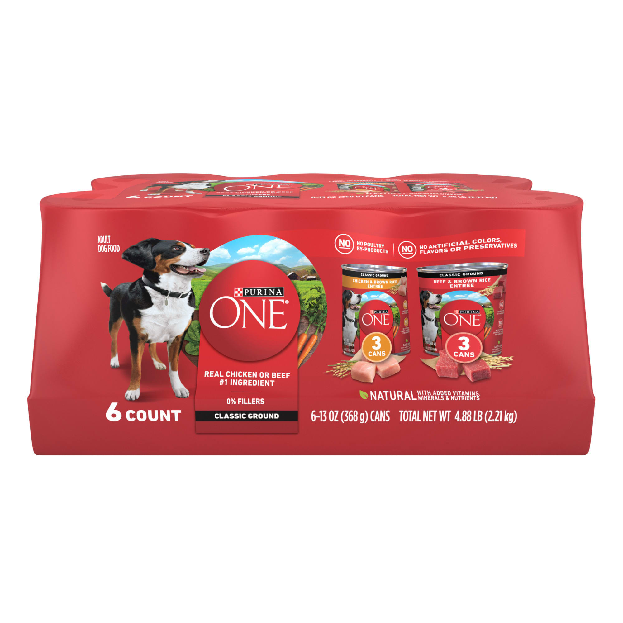 Purina ONE Natural Pate SmartBlend Chicken Entree Beef Entree