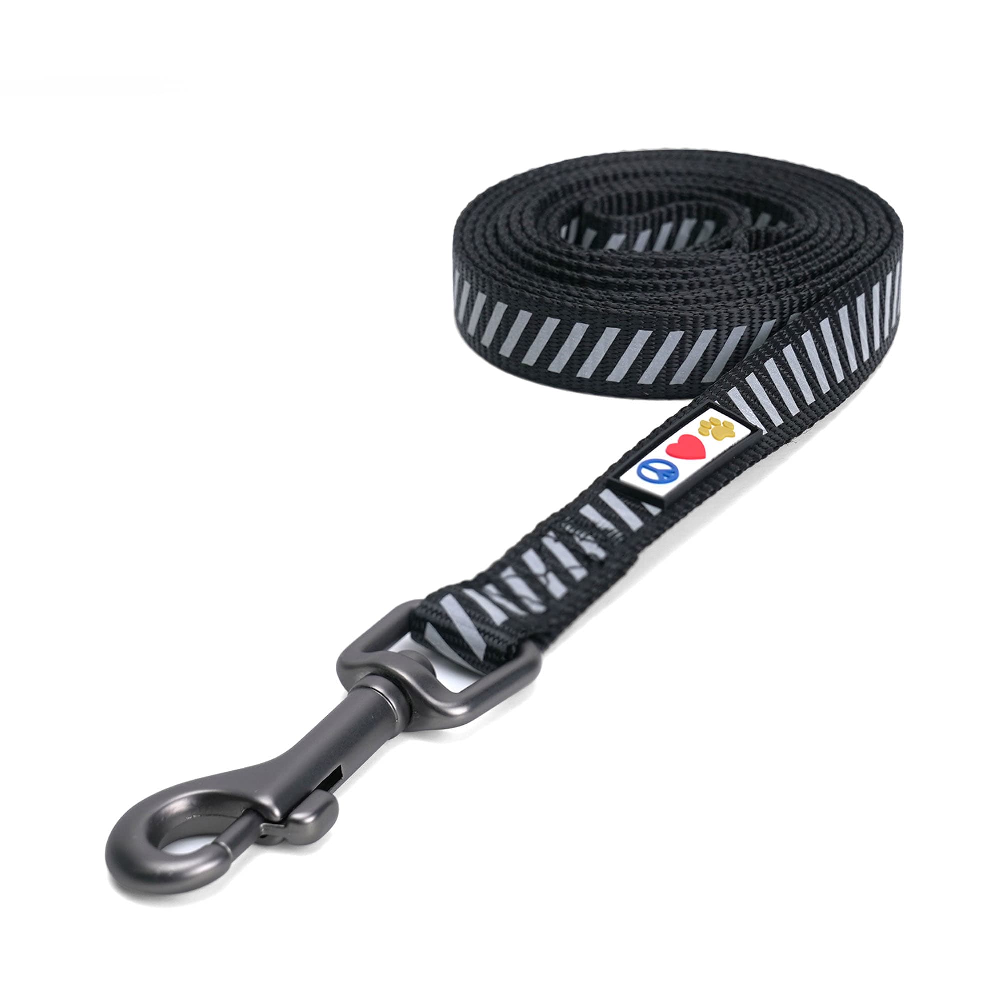 Pawtitas Reflective Traffic Dog Leash, Black | Petco