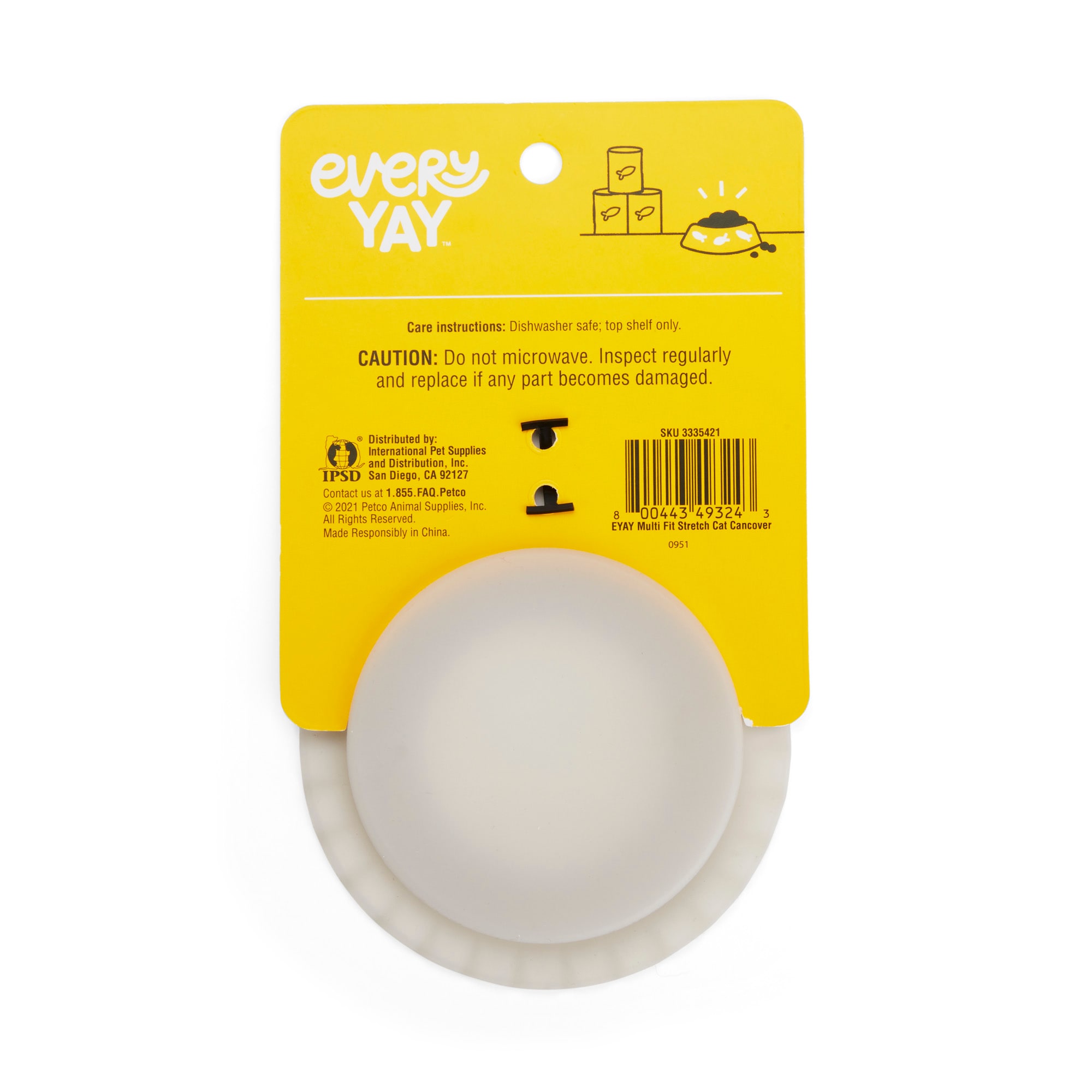 EveryYay Over The Top Marble-Print Food Can Lids for Pets