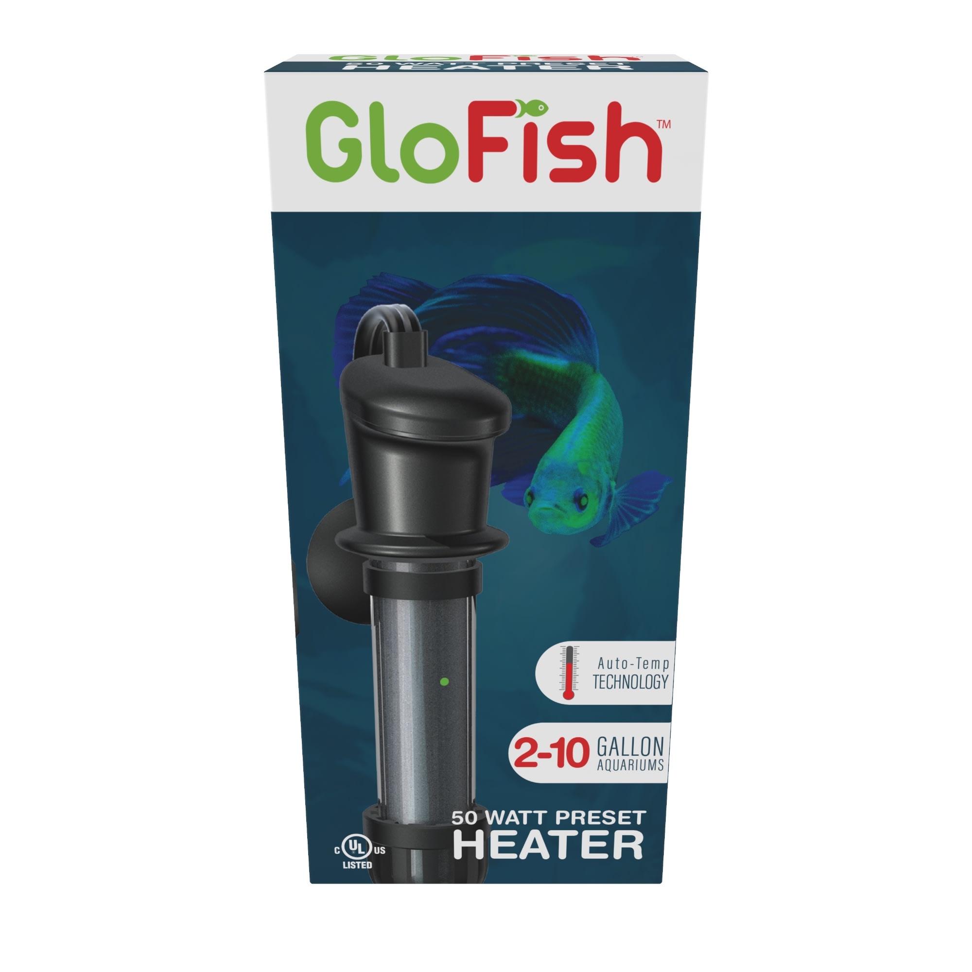 GloFish Preset Aquarium Heater 50W