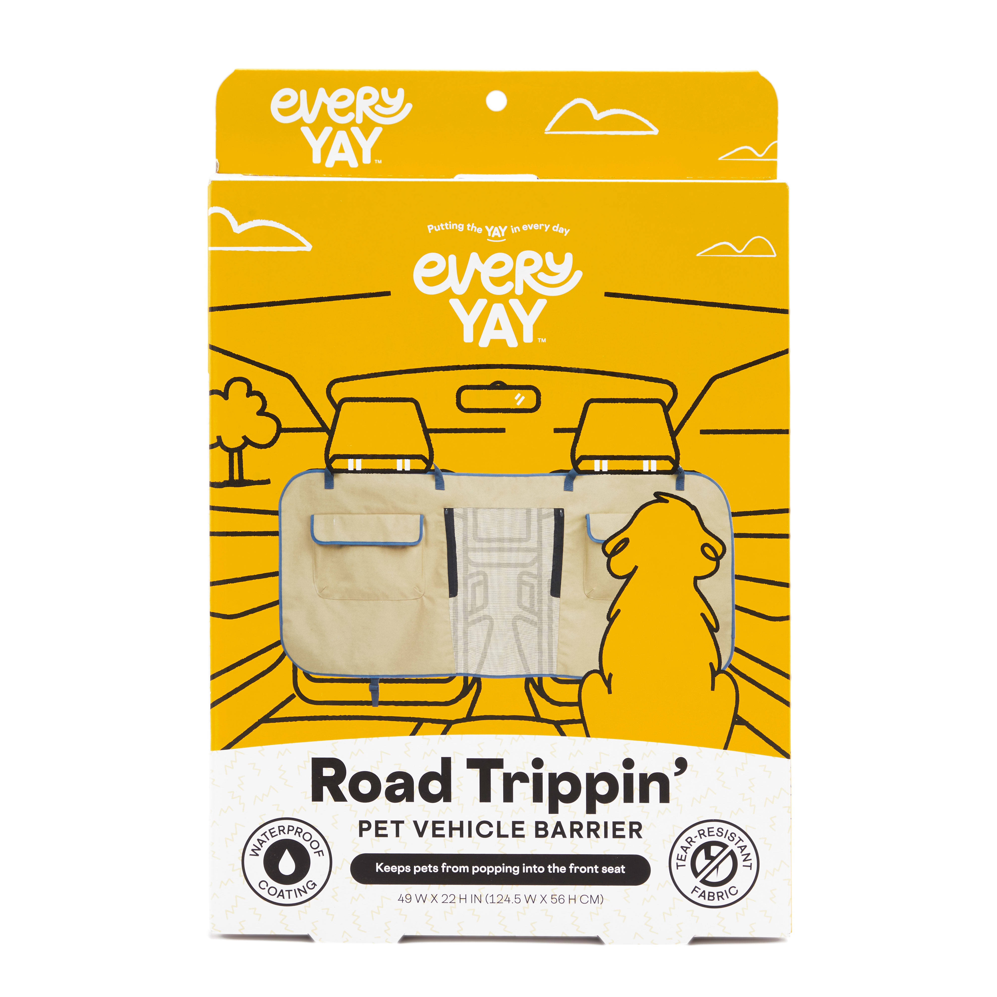 EveryYay Road Trippin' Khaki Pet Vehicle Barrier Petco