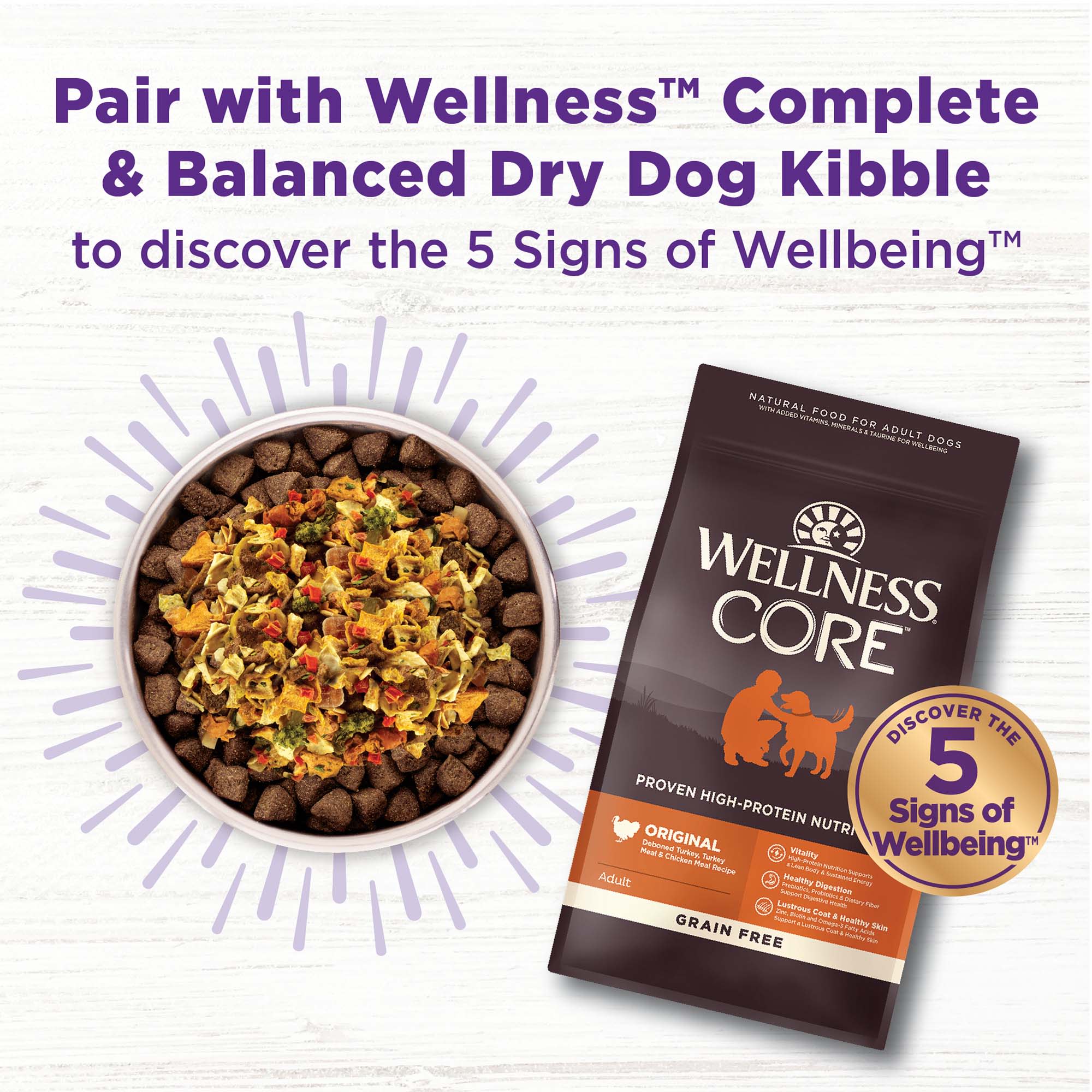 Wellness core 2024 dog food petco