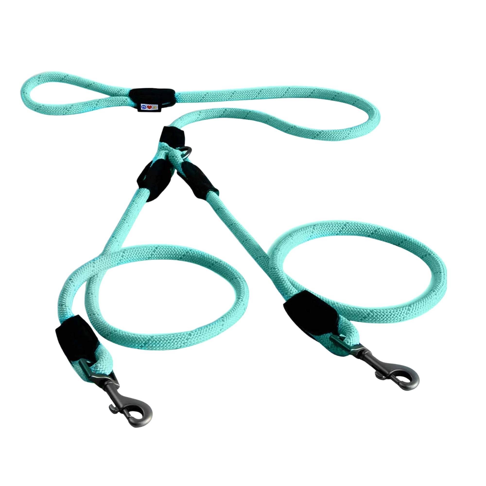 Top Paw Leashes  Teal Floral Leash: 6-Ft Long, 1-In Wide - Dog