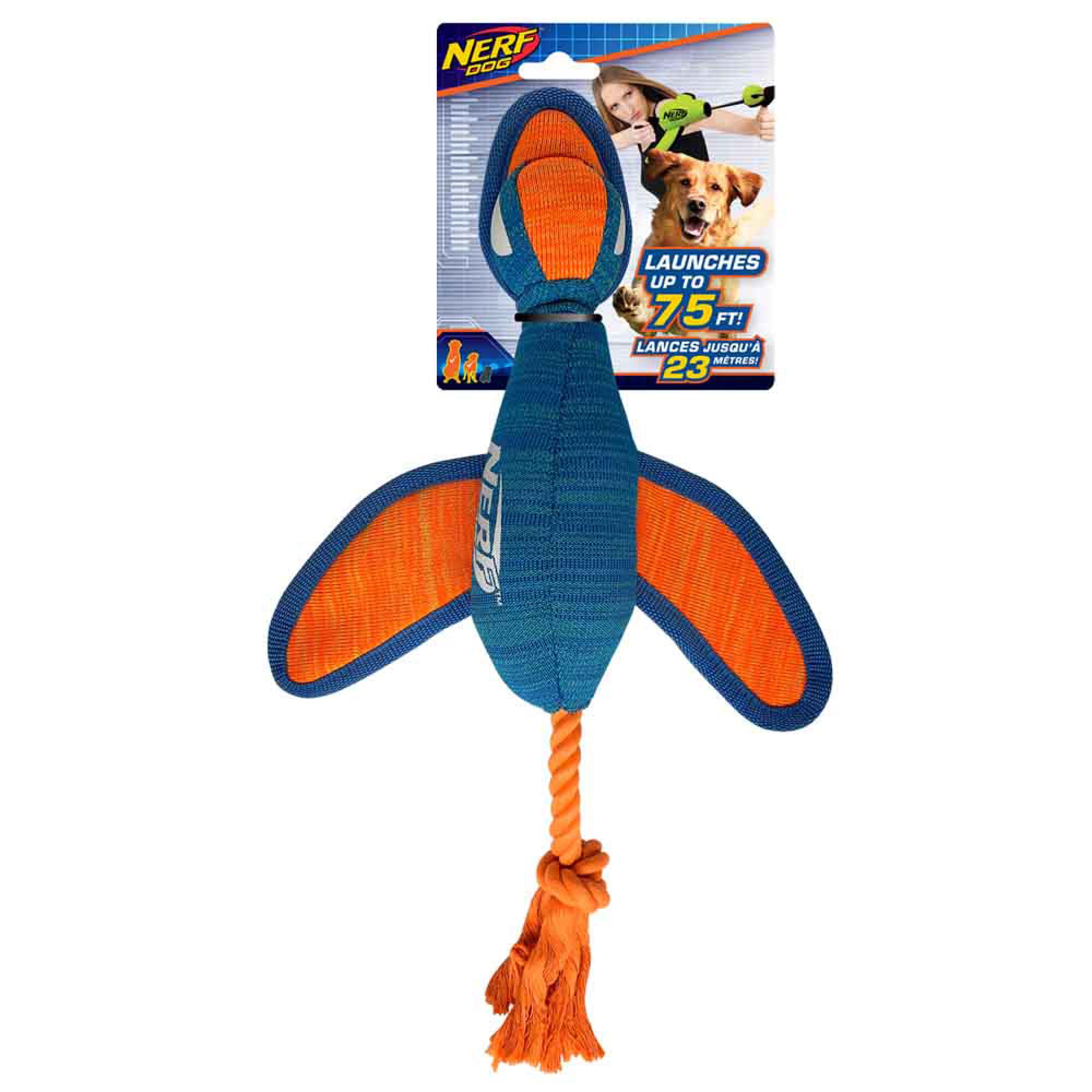 Nerf X-Weave Crinkle Wing Launching Duck Dog Toy, X-Large | Shop Your