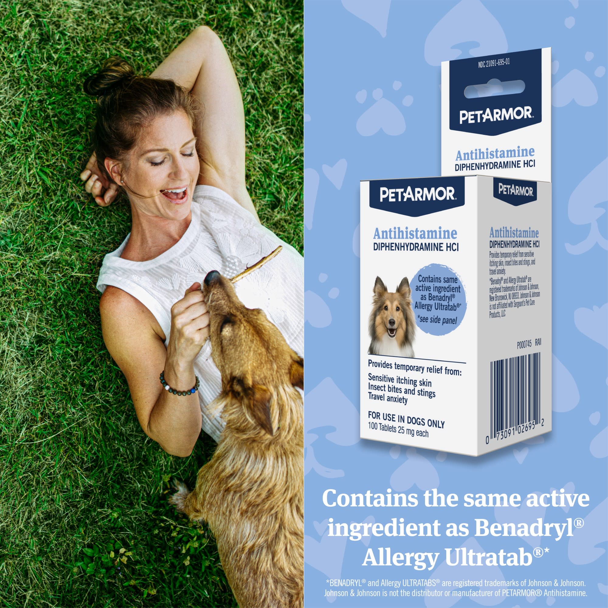 PetArmor Allergy Relief Tablets for Dogs Count of 100 Petco