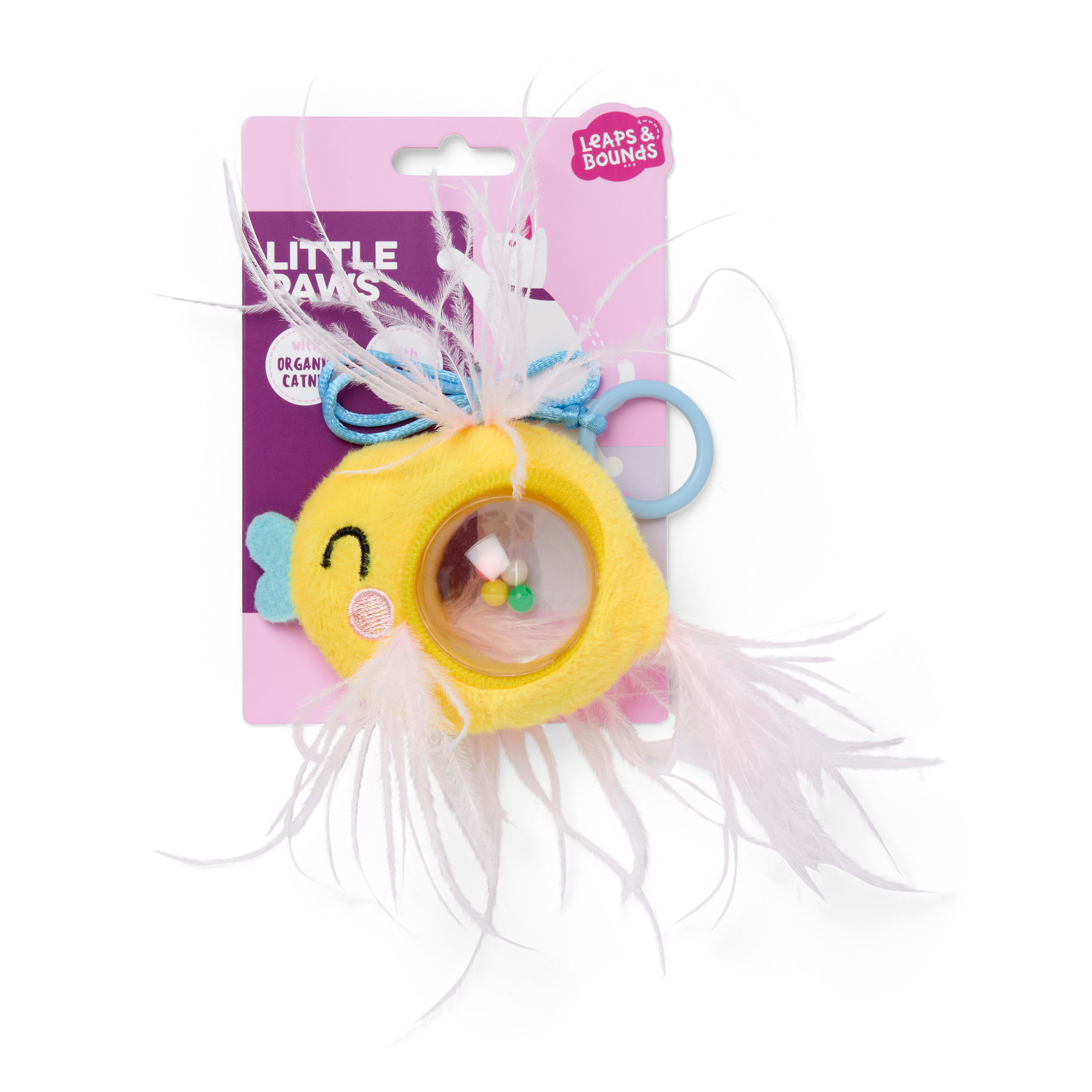 Leaps & Bounds Rattle Fish Kitten Teaser Toy Petco