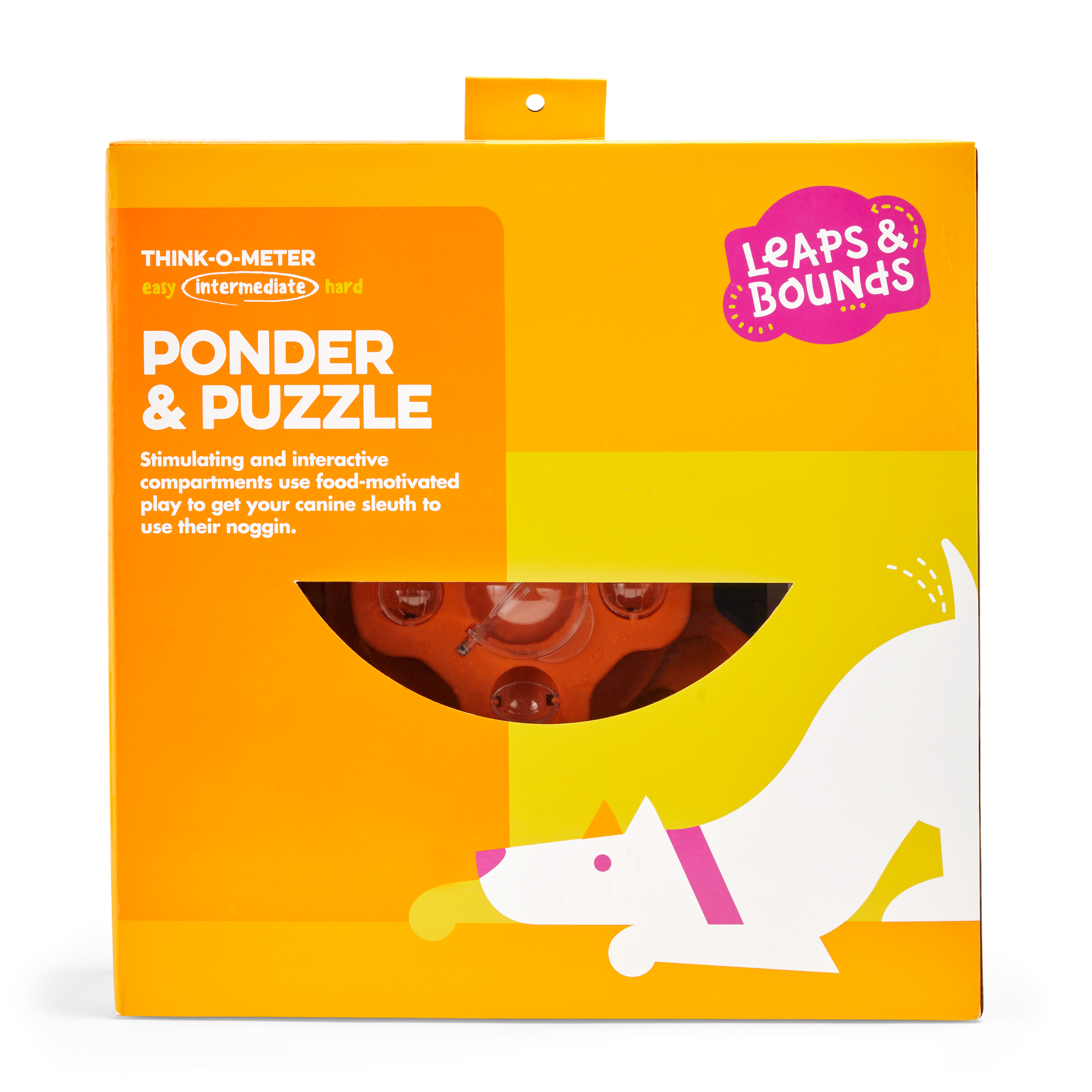 Leaps & Bounds Ponder & Puzzle Level 2 Dog Puzzle Toy, Large