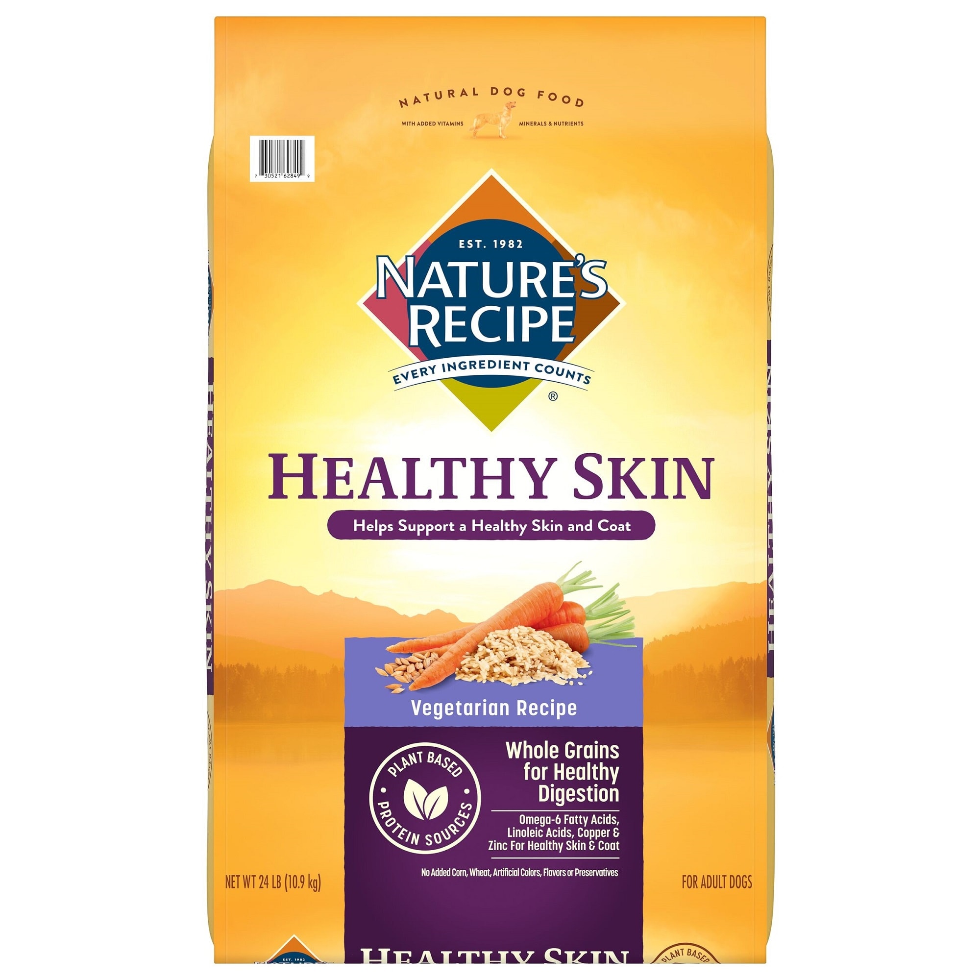 Nature S Recipe Healthy Skin Vegetarian Recipe Dry Dog Food 24 Lbs Petco