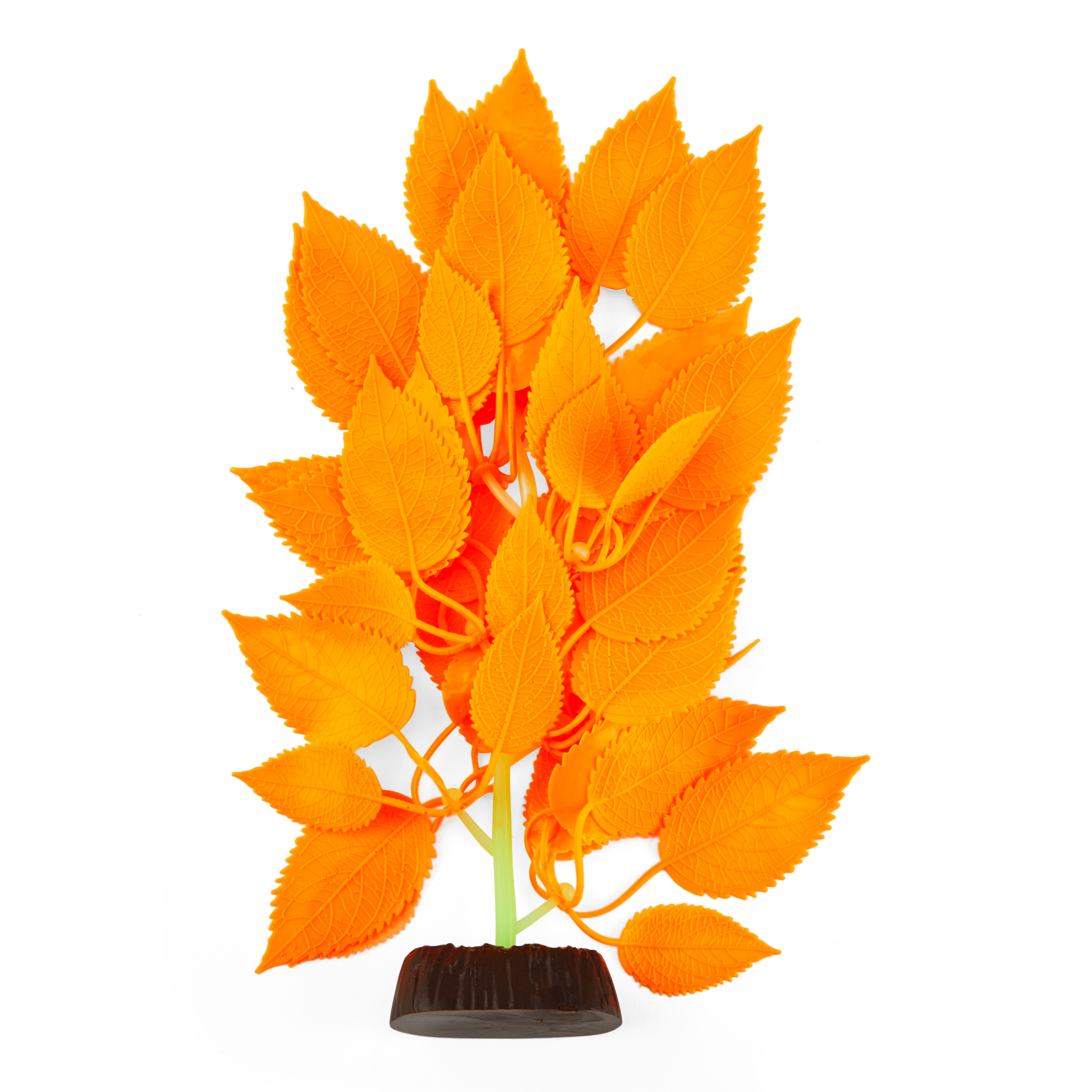 Ruwe olie Vakman filosofie Imagitarium Orange Silicone Sword Aquarium Plant, Medium | Petco