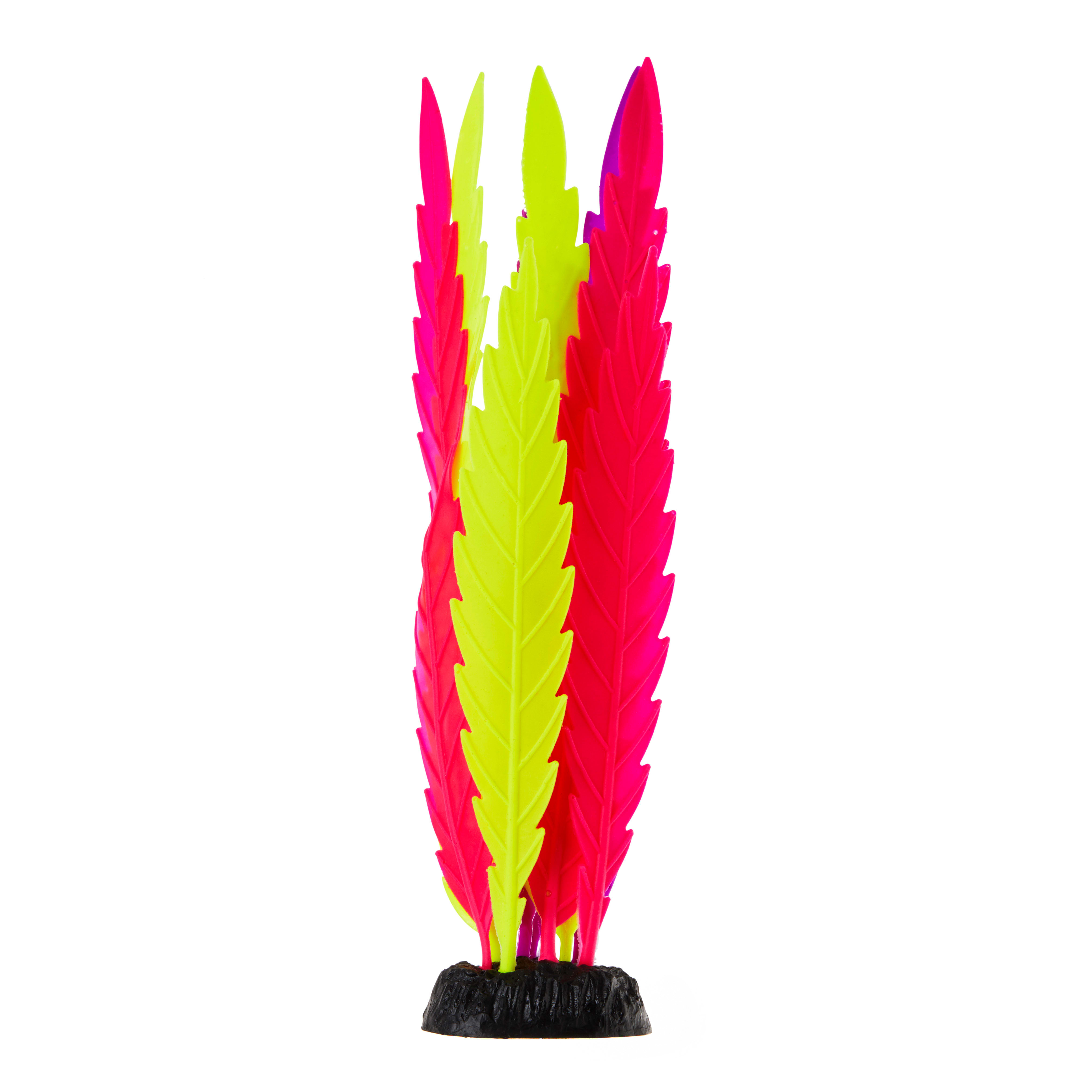 Imagitarium Multicolor Silicone Aquarium Plant, Medium