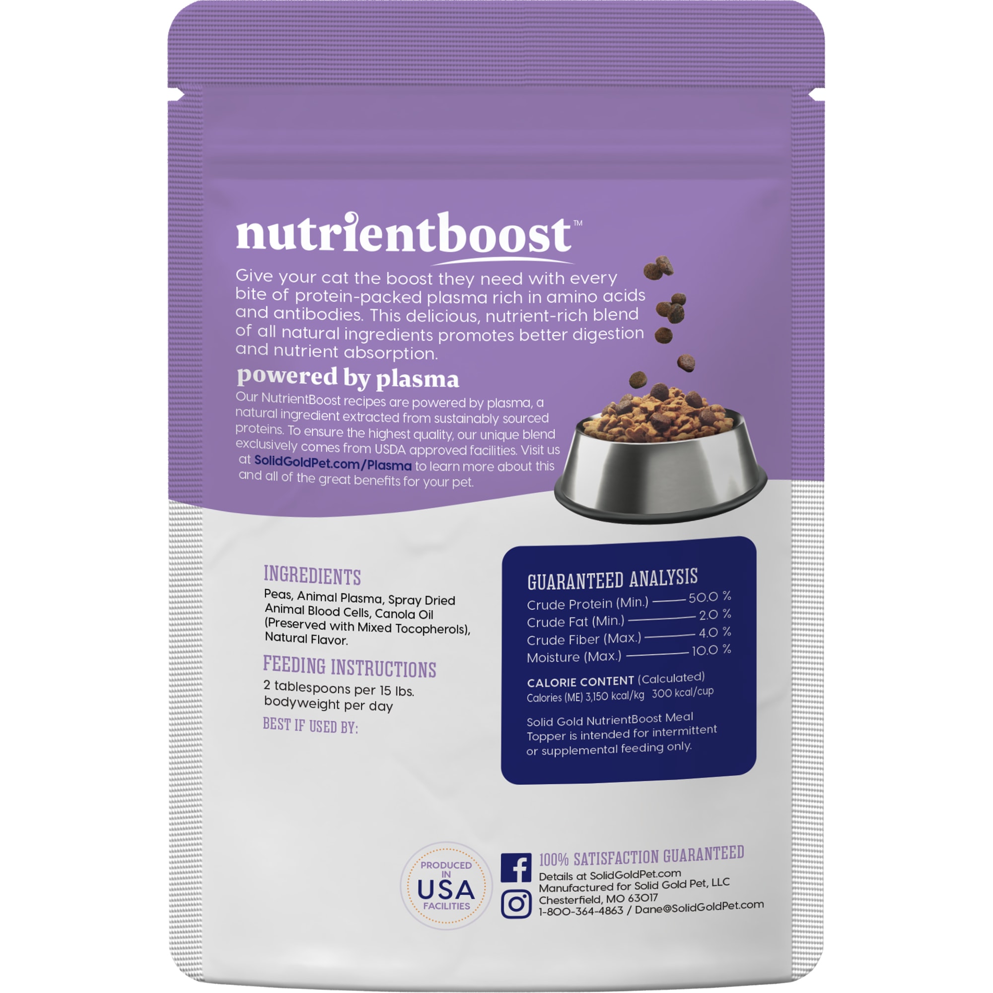 Solid Gold NutrientBoost Meal Topper Dry Cat Food 16 oz. Case of 12 Petco