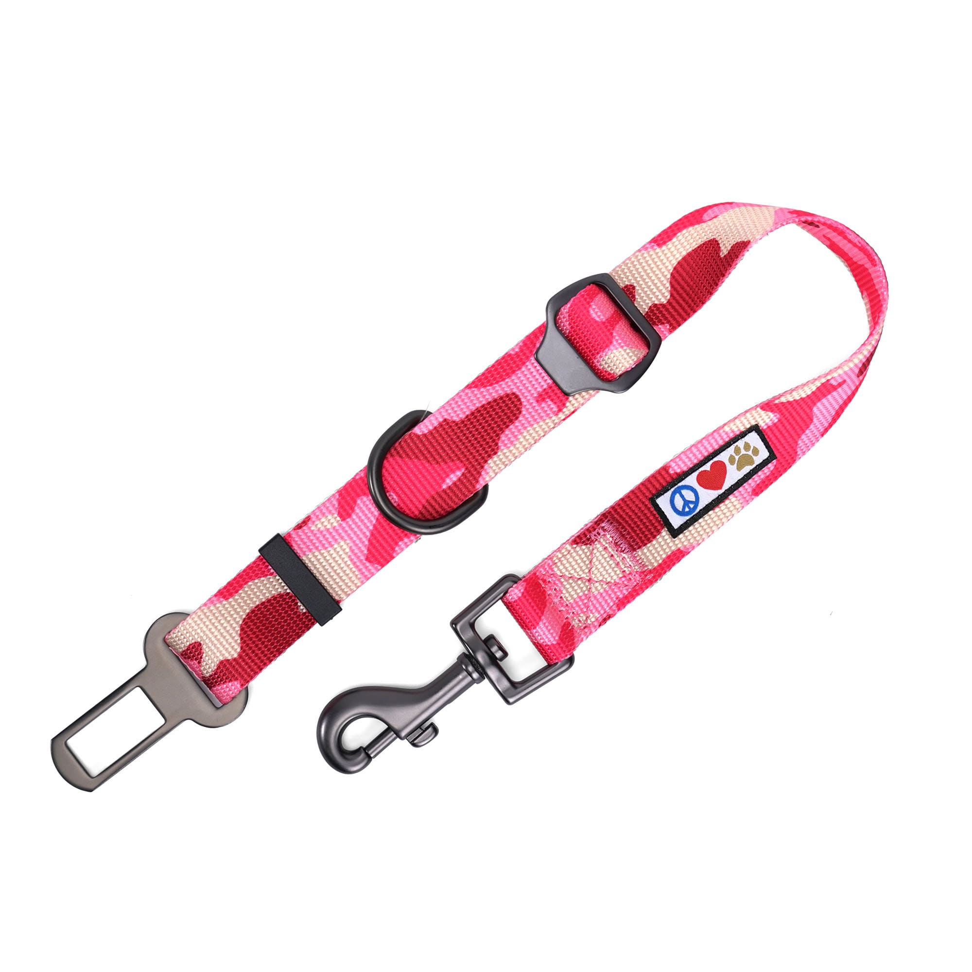 Pawtitas Camouflage Pink Seat Belt Pet Carrier Petco