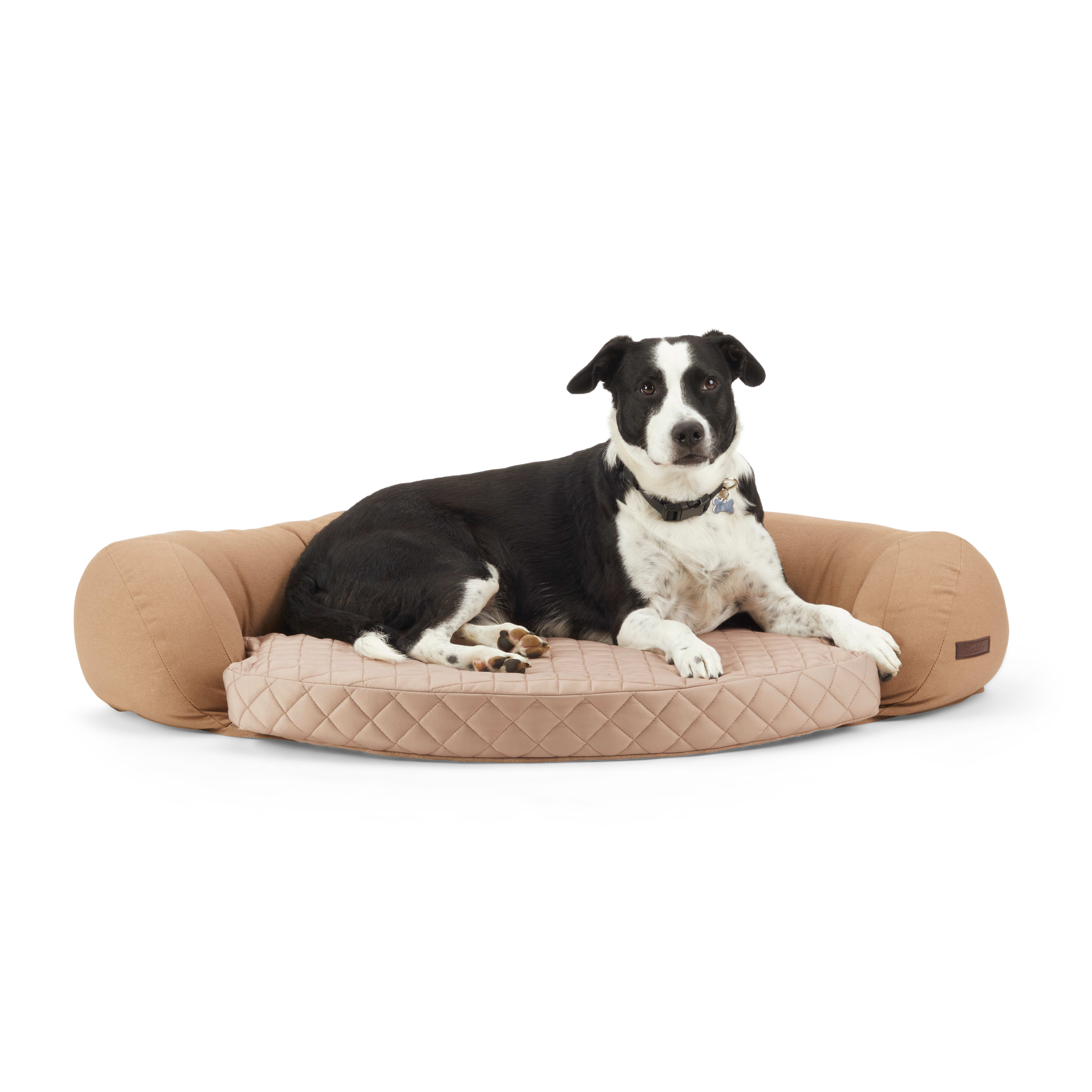 Pet Bed 2 Go - Home & Auto w/Embroidered Tennis Logo - Tan with