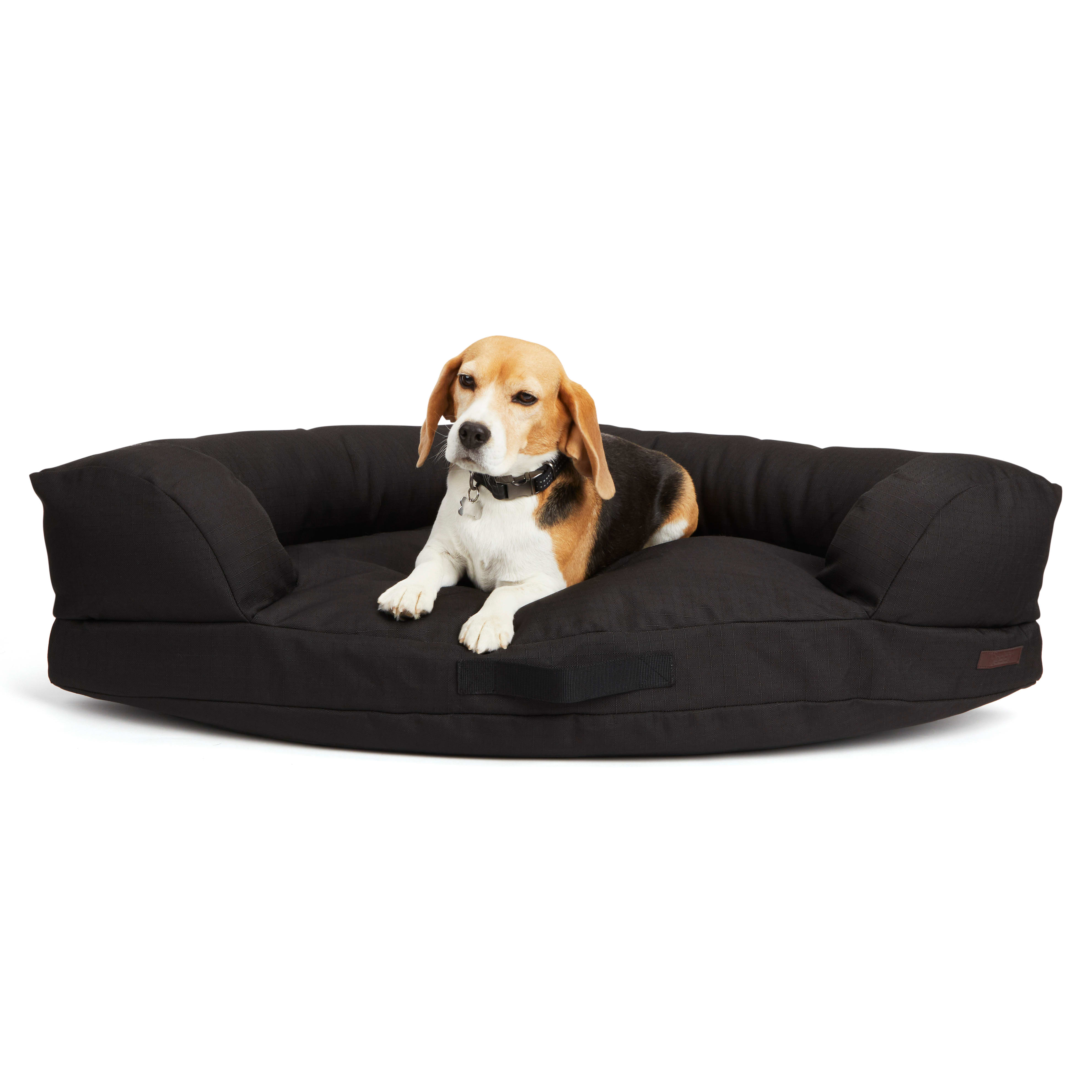 Black large dog outlet bed